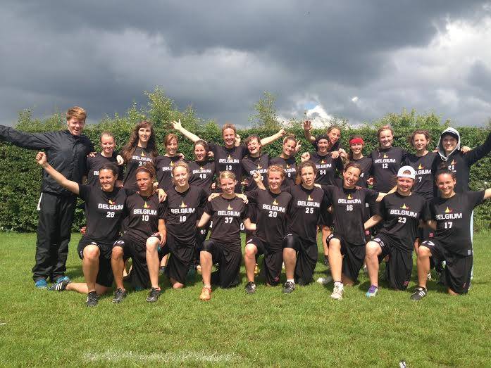 Belgian Ultimate Women's team at WUGC 2016