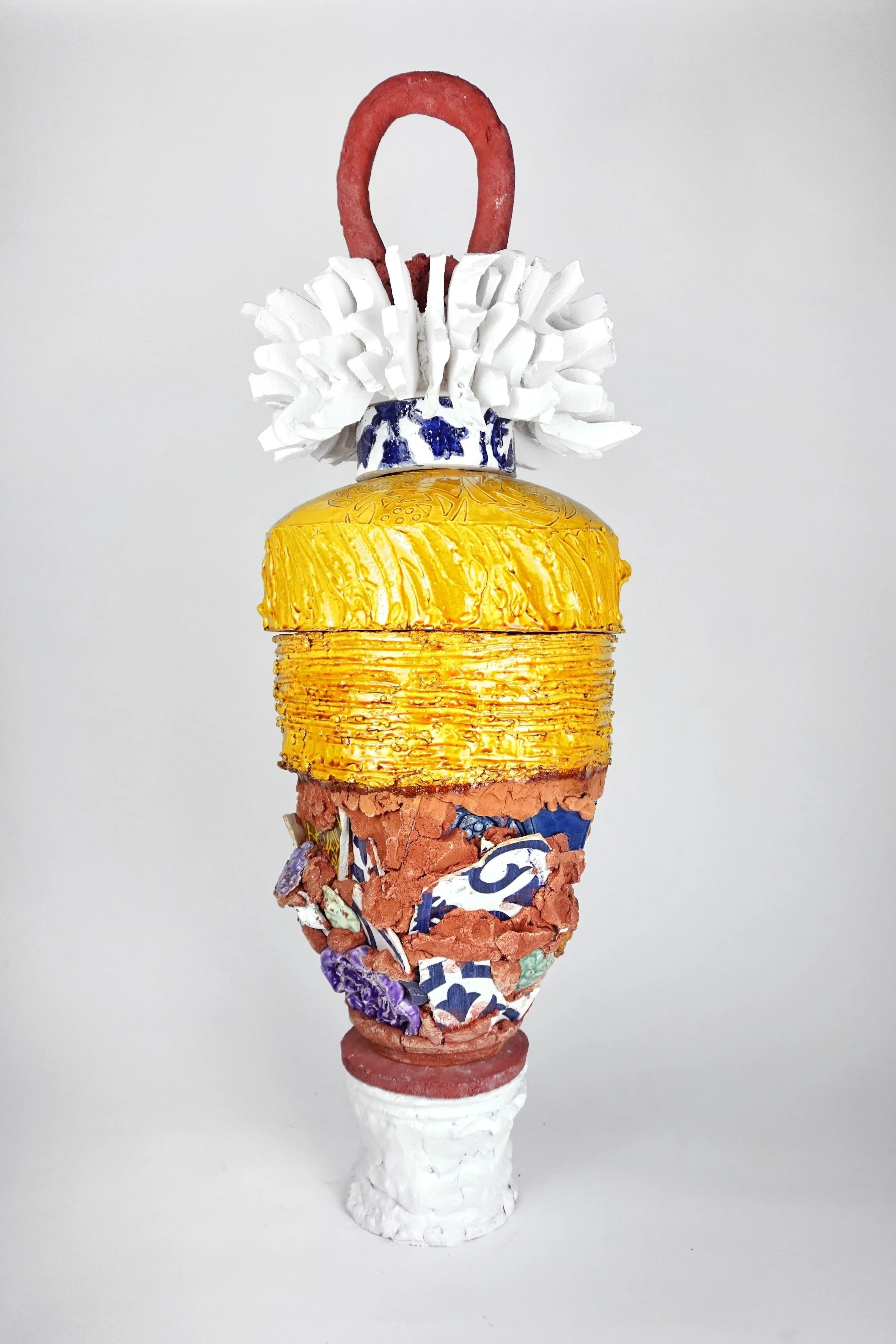 Anne-Laure Cano-En Proceso-Yellow Piece-Earthenware-mixed techniques1100 degrees-96x34cm-credit-Anne-Laure Cano..jpeg