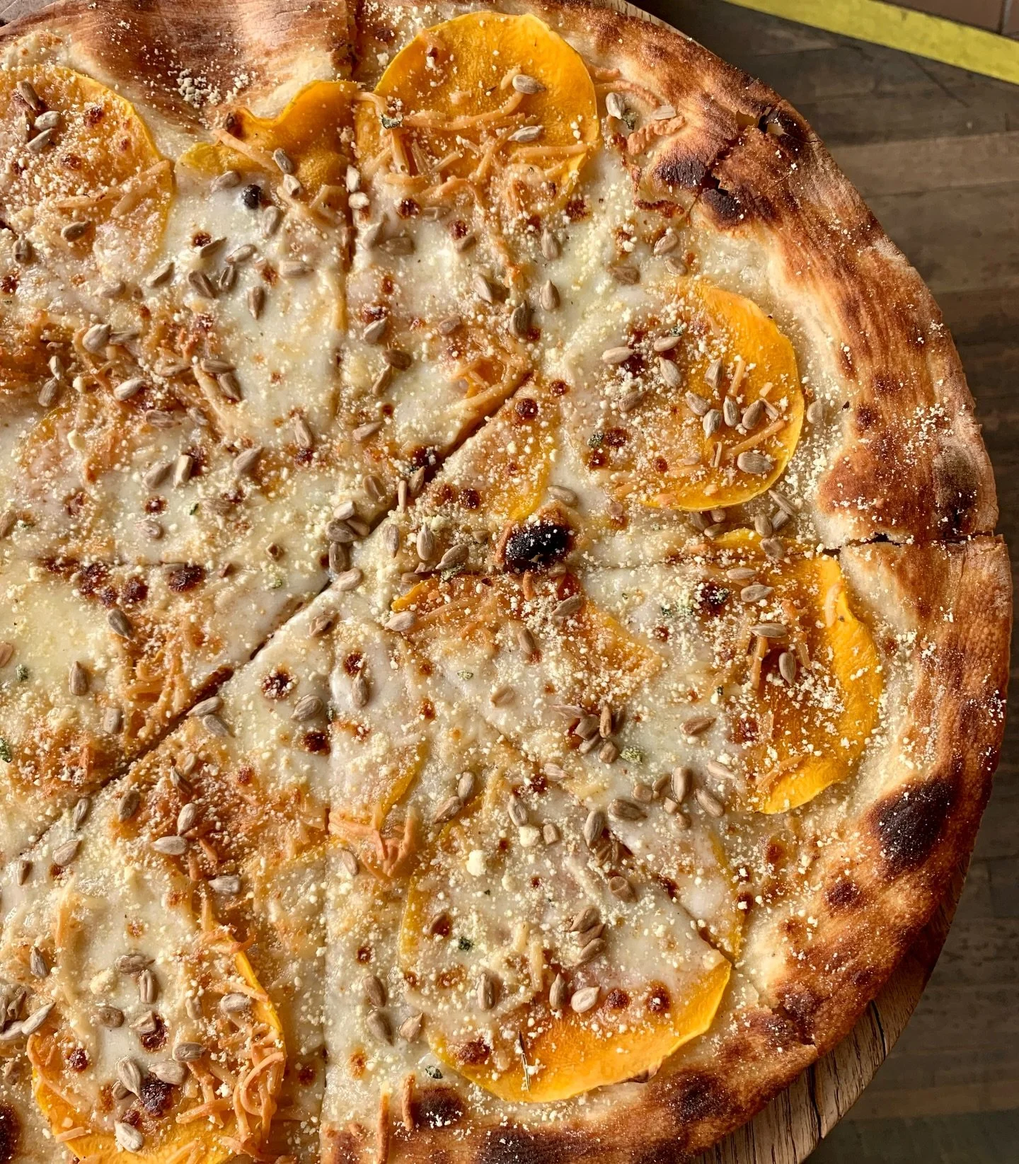 🍁 The Butternut is back! 🍂 Butternut squash, Gouda, sage brown butter &amp; sunflower seeds.  Available noon to close every day!