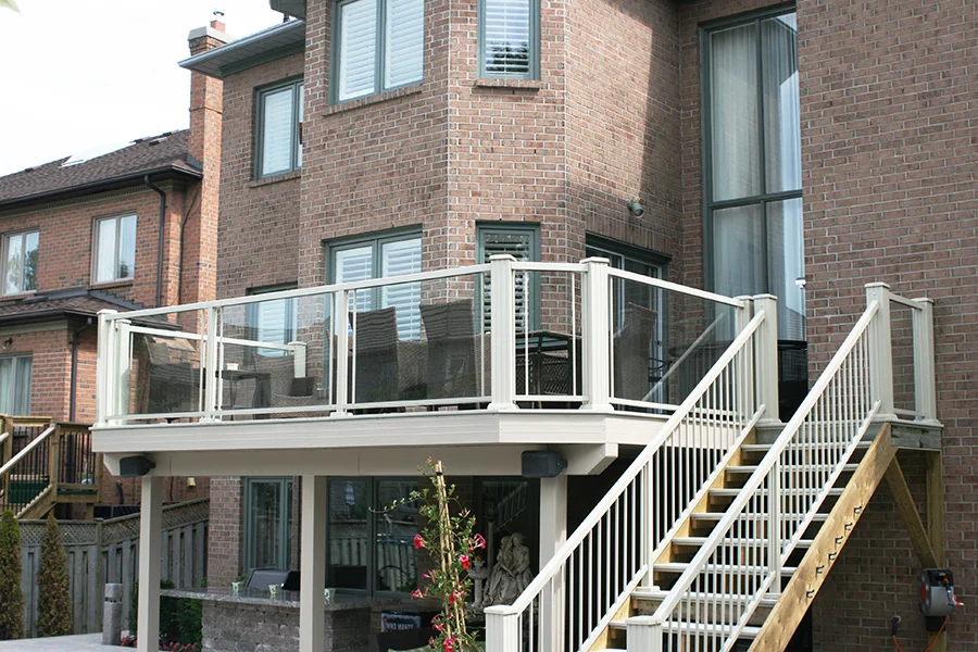Aluminum Railings w/ Glass