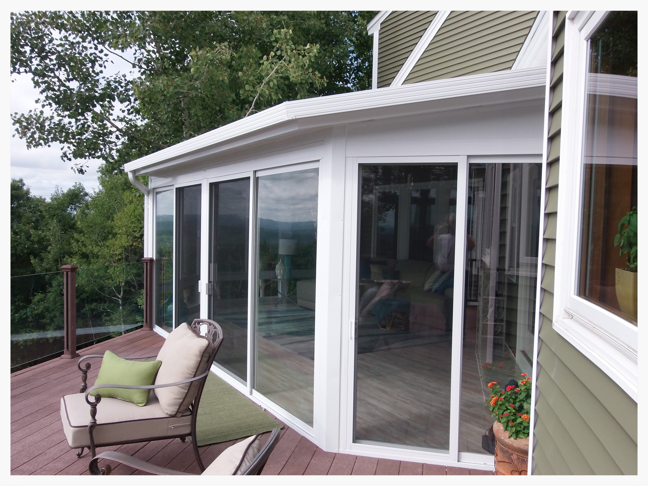 Year-round sunroom angle view