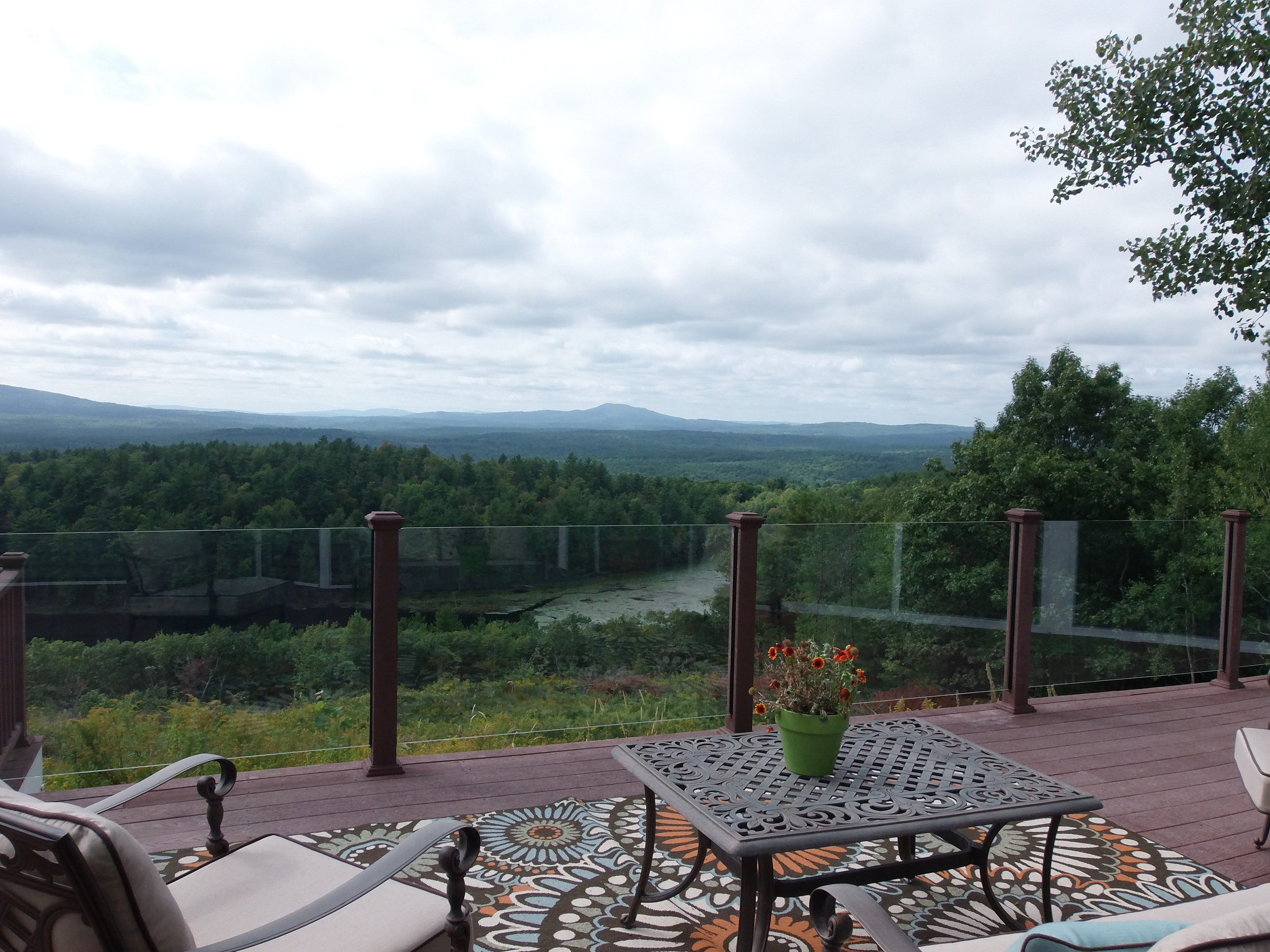 Glass railing view, New Boston, NH - Betterliving Sunrooms of NH