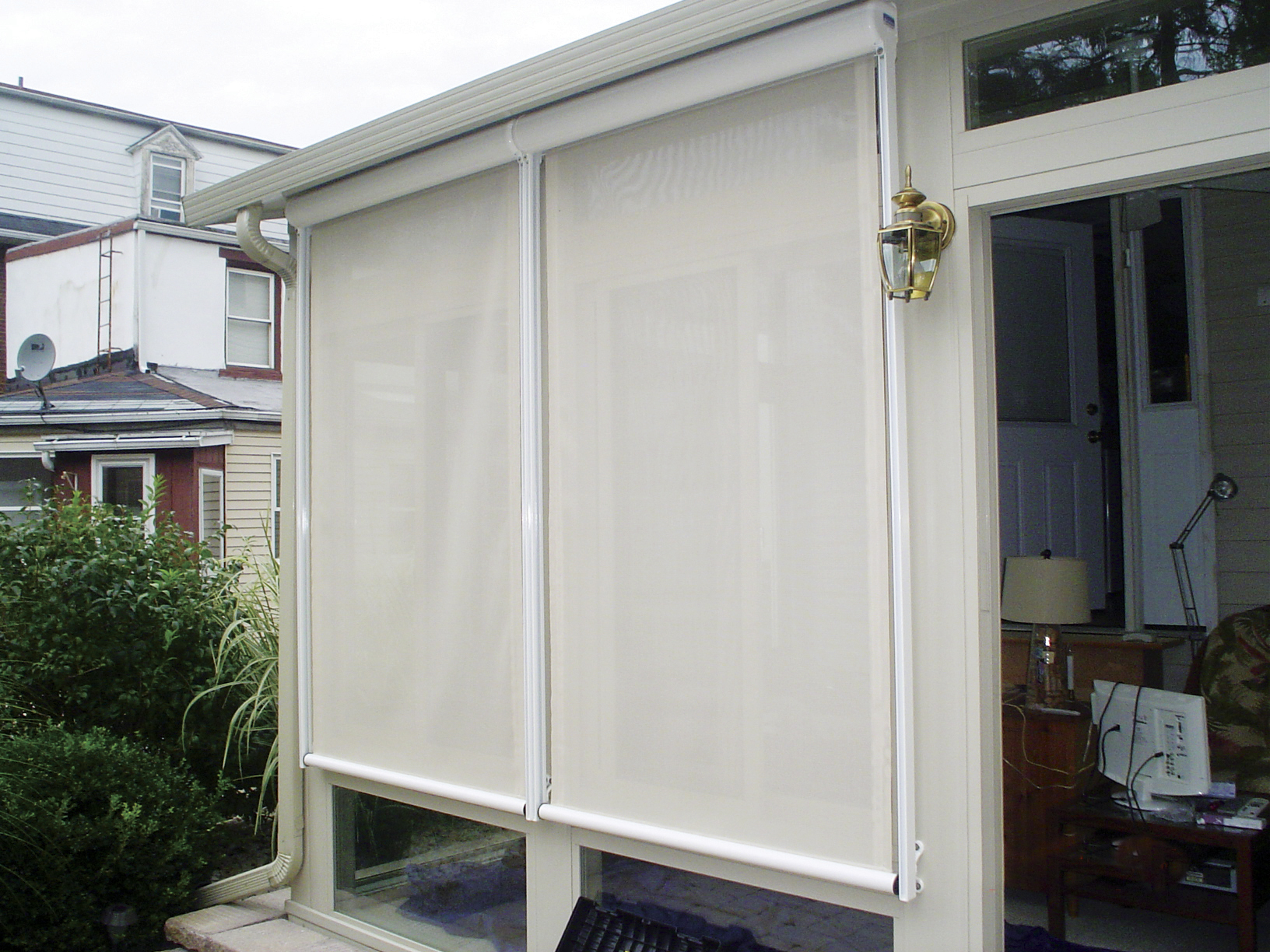 Sunroom solar shades