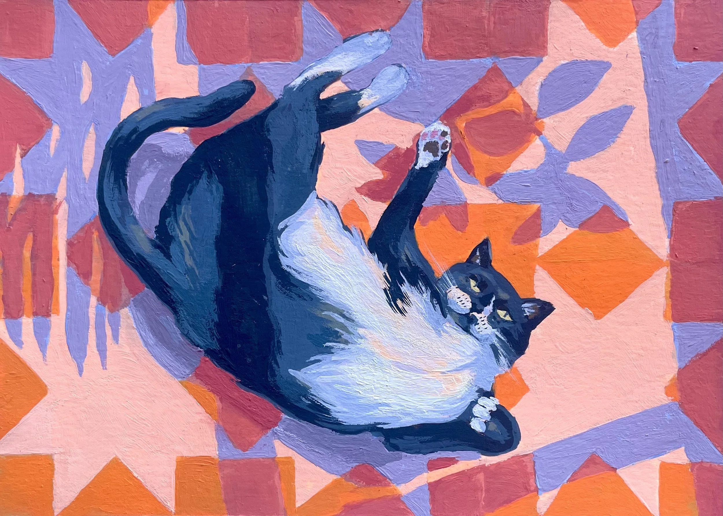 MaddyBuck_CleoInTheMorning_GouacheAndAcrylicOnPaper.jpg
