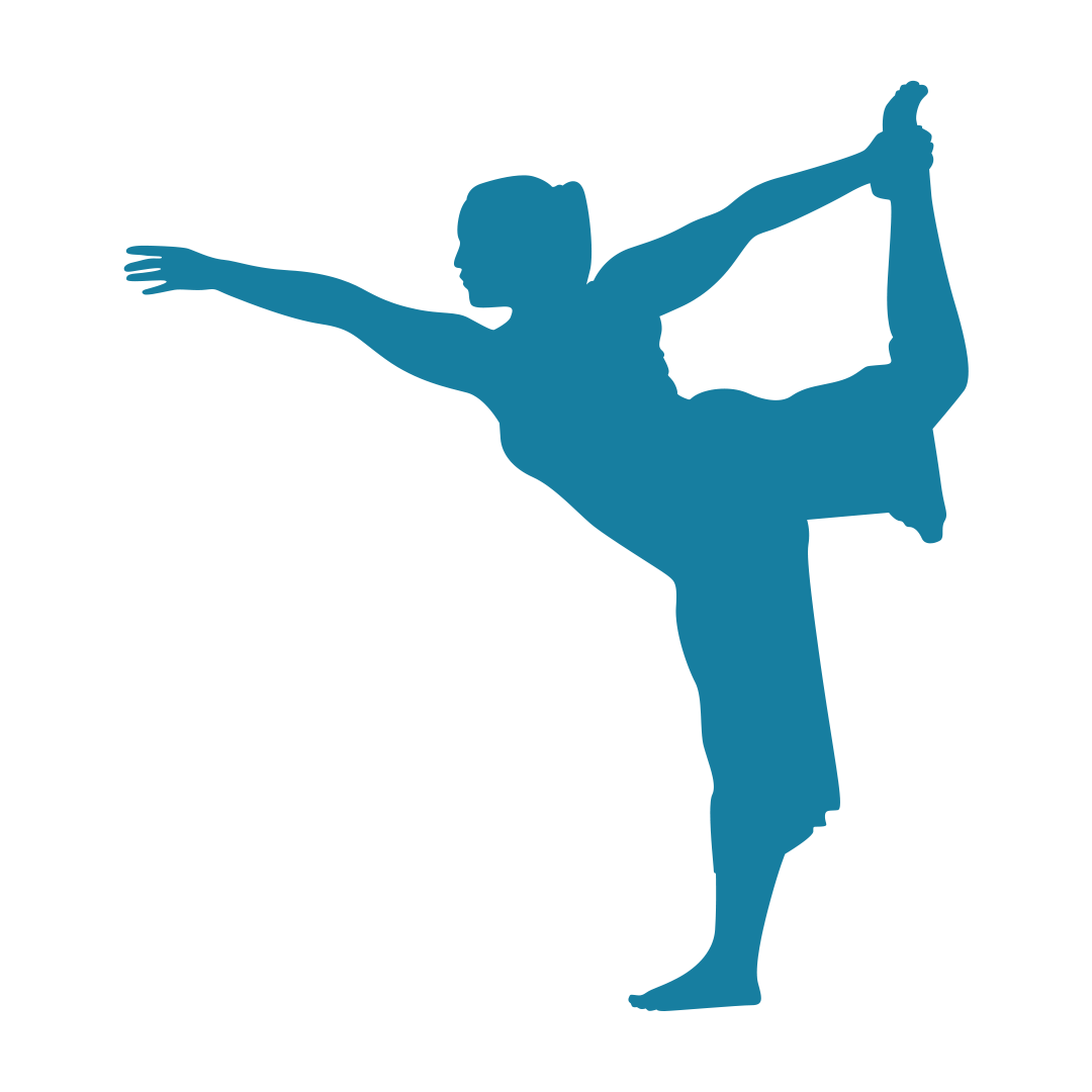 Power Flow yoga silhouette