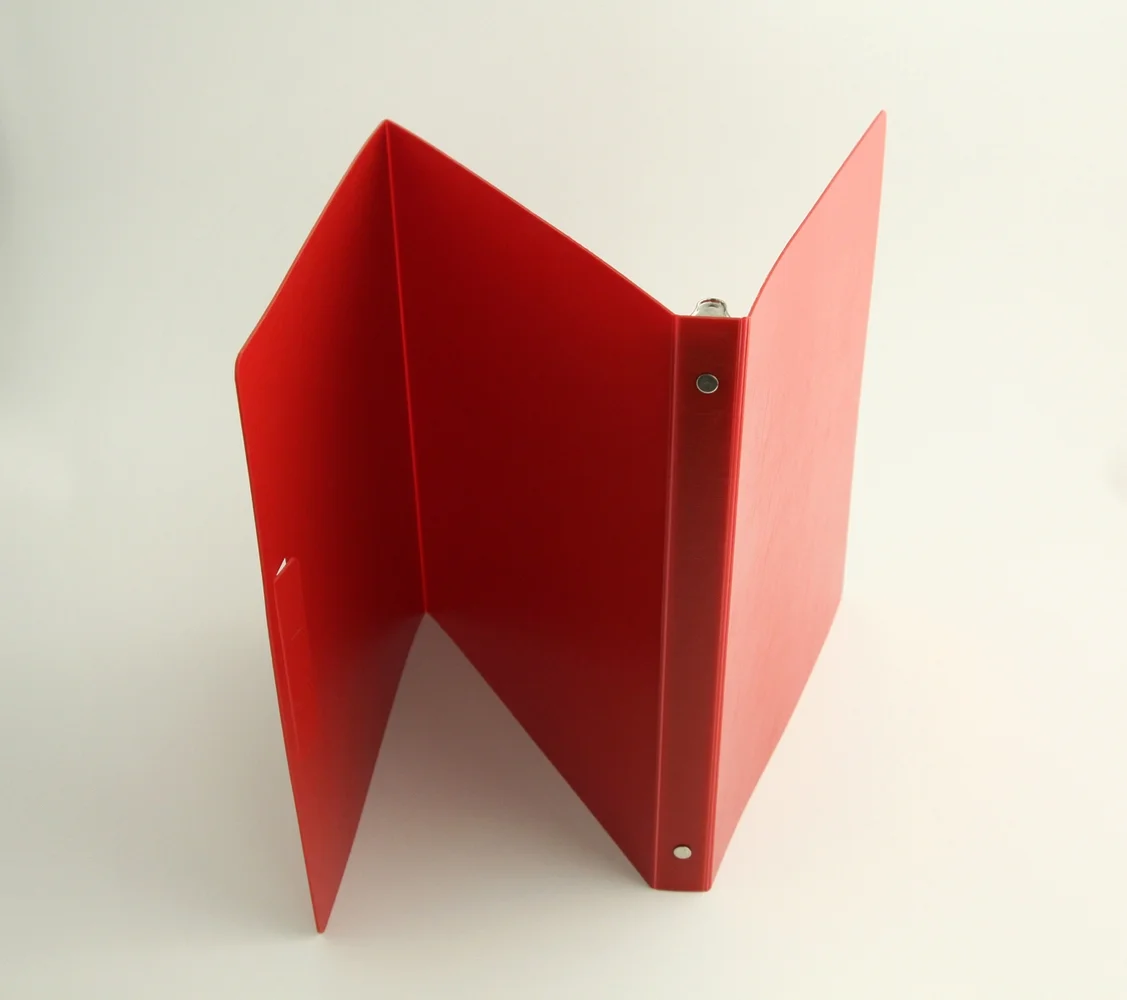 Easel Binder with Die Cut Flap