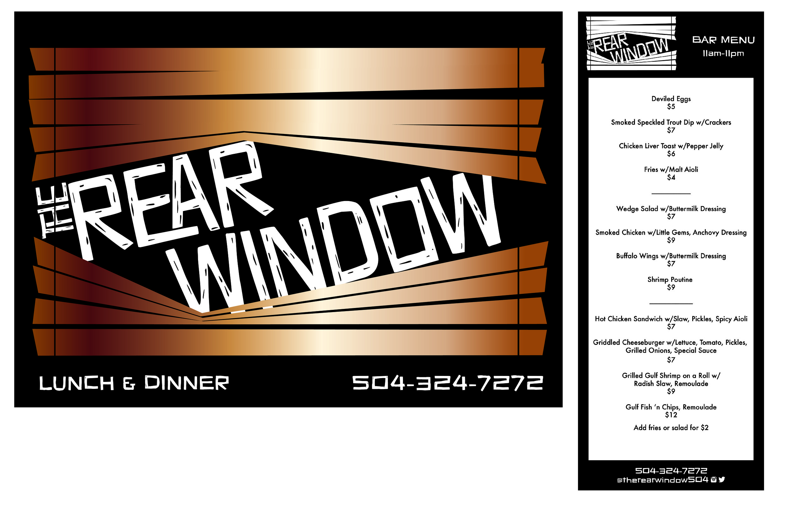 logo design for New Orleans restaurant, 2016