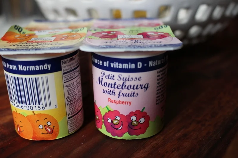 The offending yogurts. #meandthemoose #roastedstrawberryyogurt #yogurt #strawberries