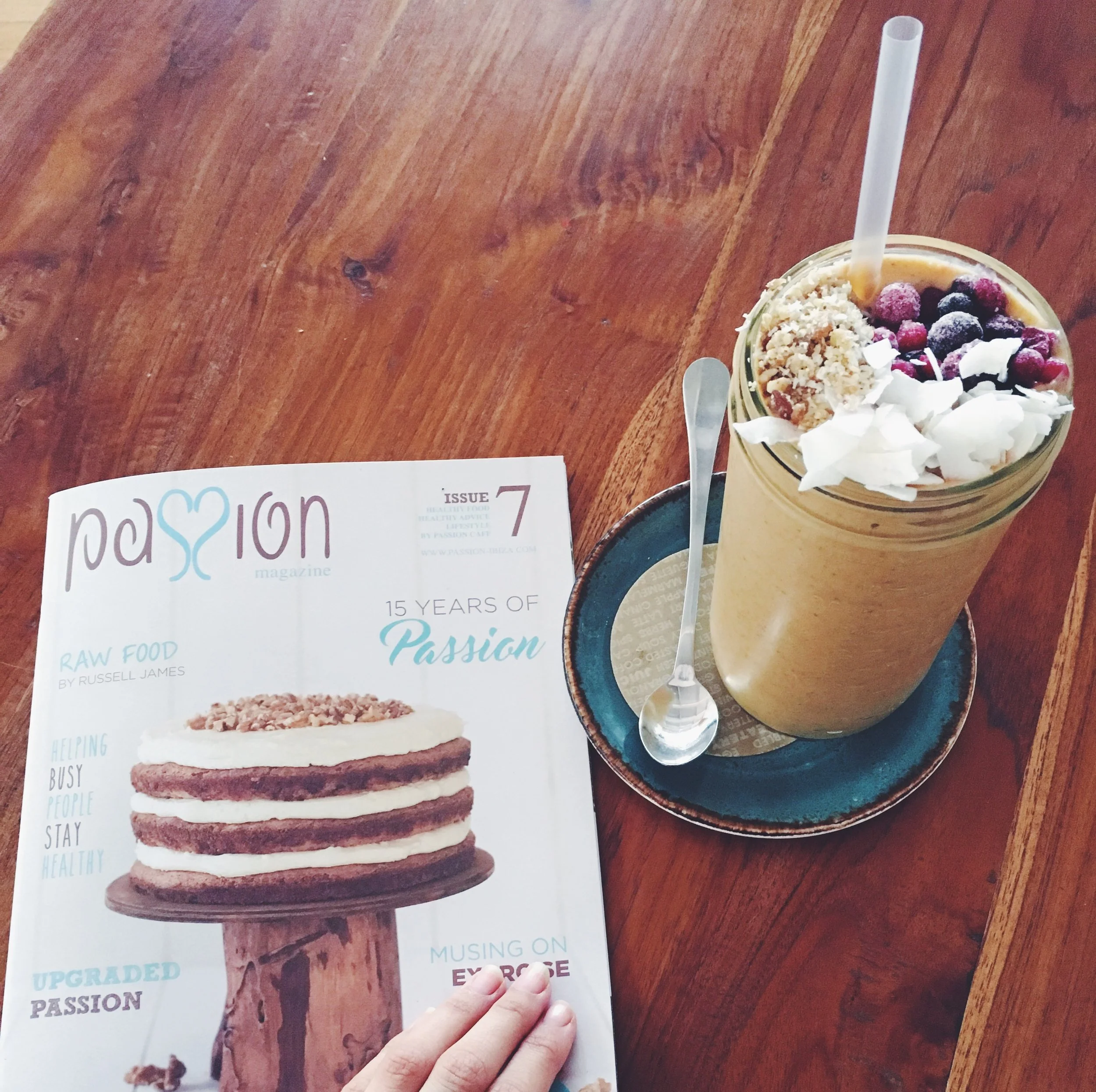 Smoothies at Passion Cafe