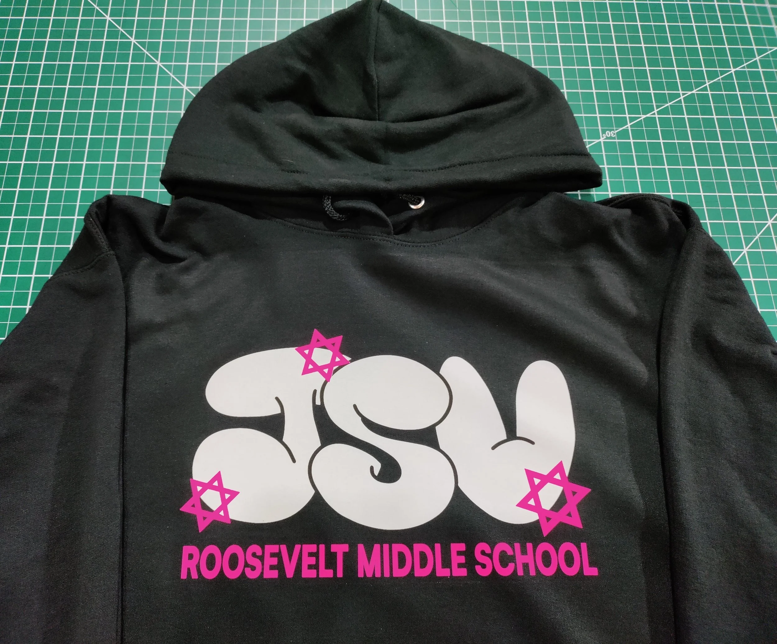 Roosevelt Middle School Jewish Student Union Spirit Wear printed Hoodie 