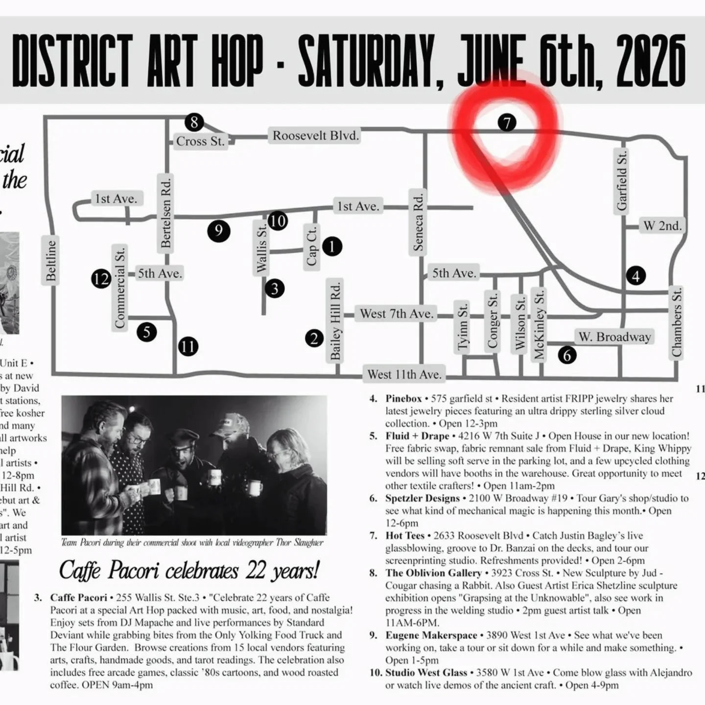 ​We are throwing open our doors to the public for the second time ever for the @warehousedistrictarthop , and you&rsquo;re officially invited to step inside the space.

​Come hang out this Saturday, June 6th from 2:00 PM &ndash; 6:00 PM at 2633 Roose
