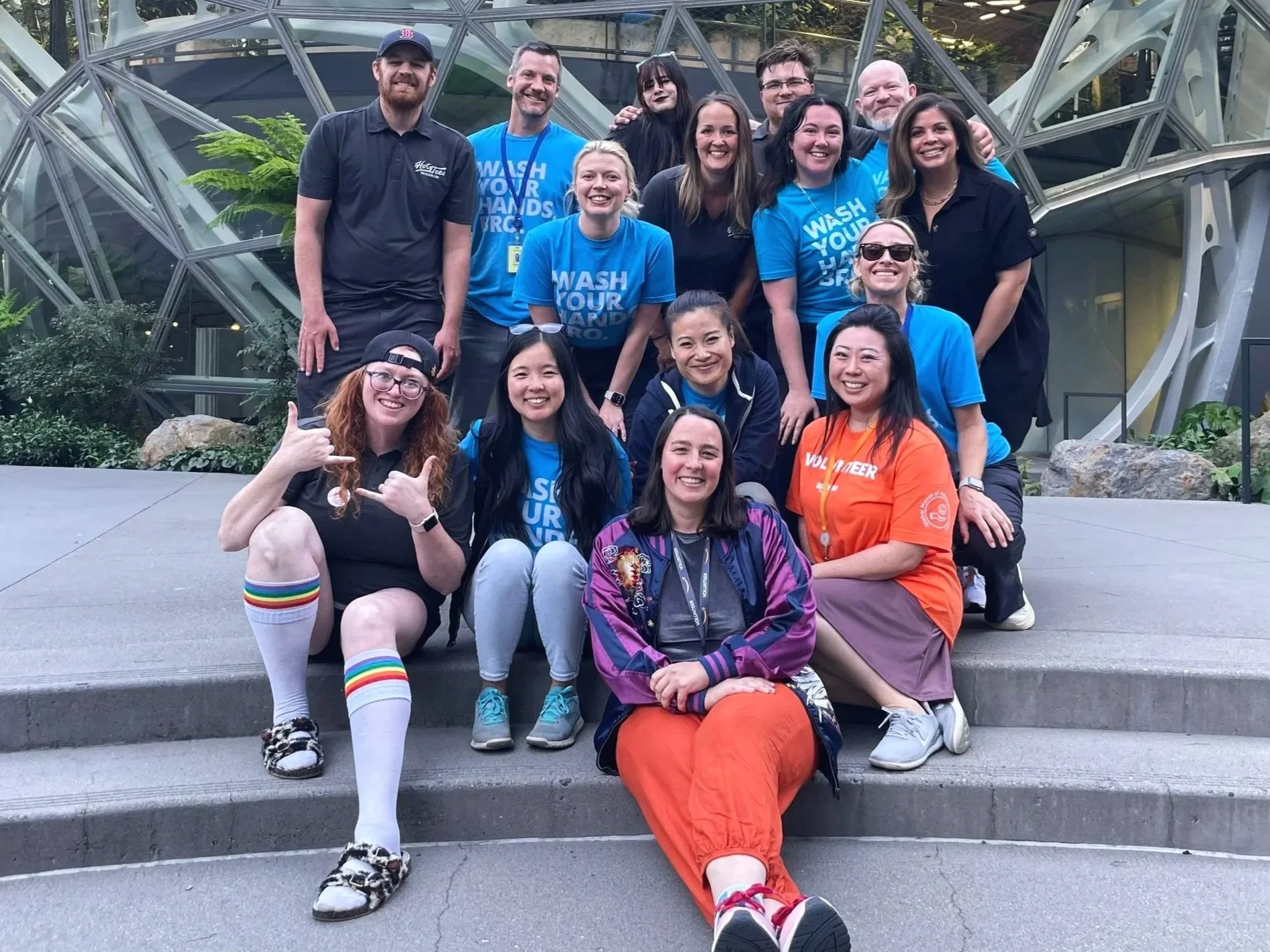 Custom apparel for Amazon Volunteer event in Washington