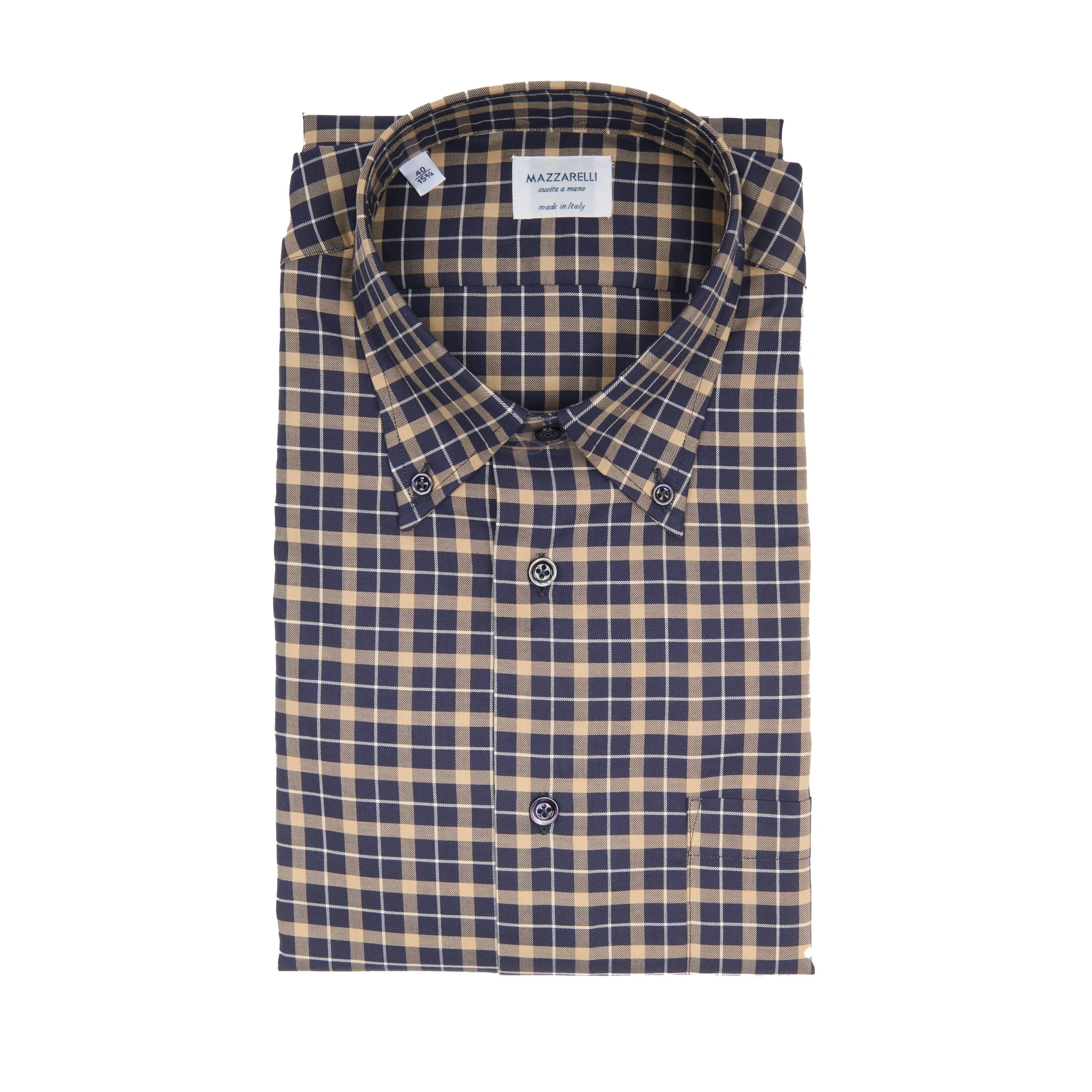 Mazzarelli A8 Windowpane Shirt