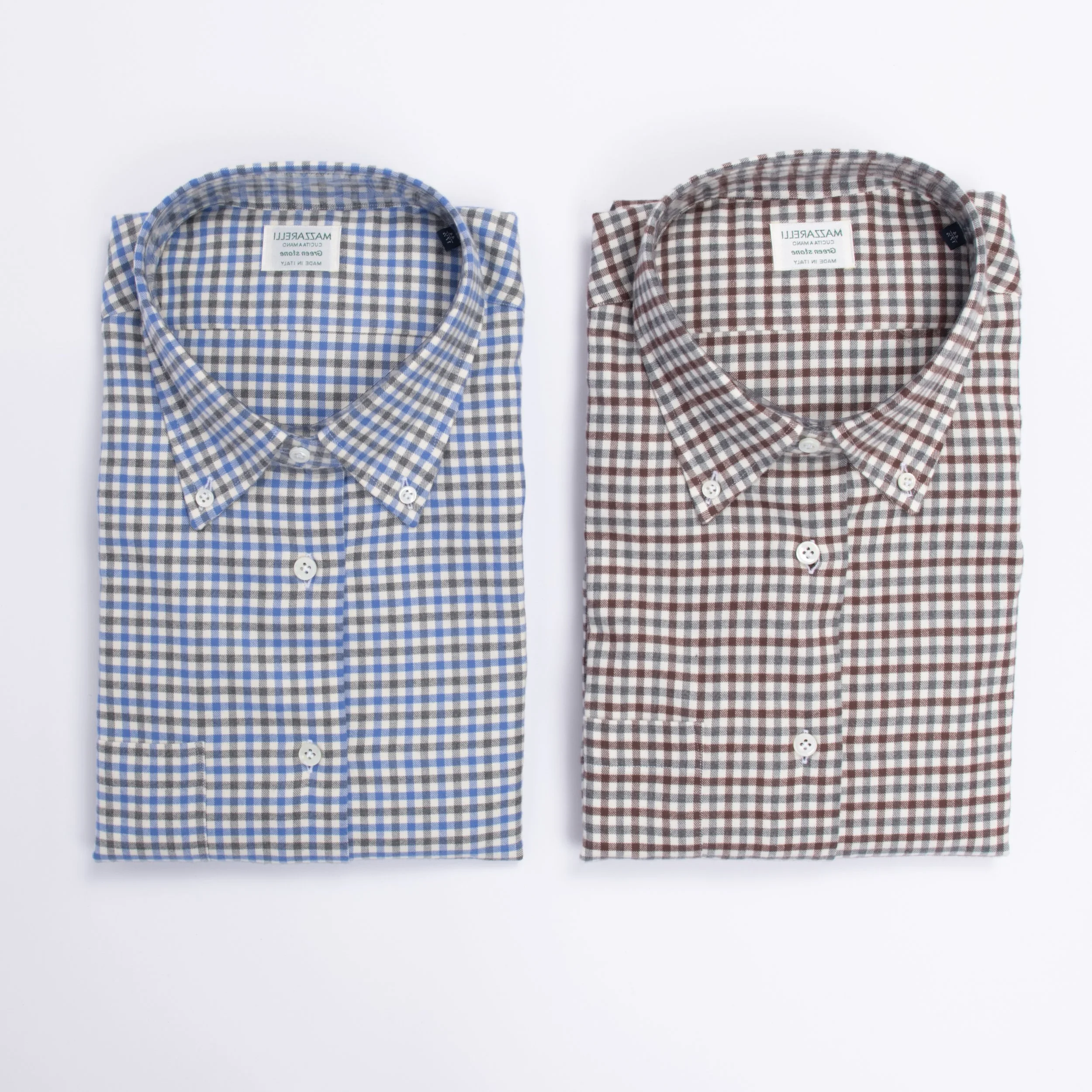 Mazzarelli 159W Check Shirt