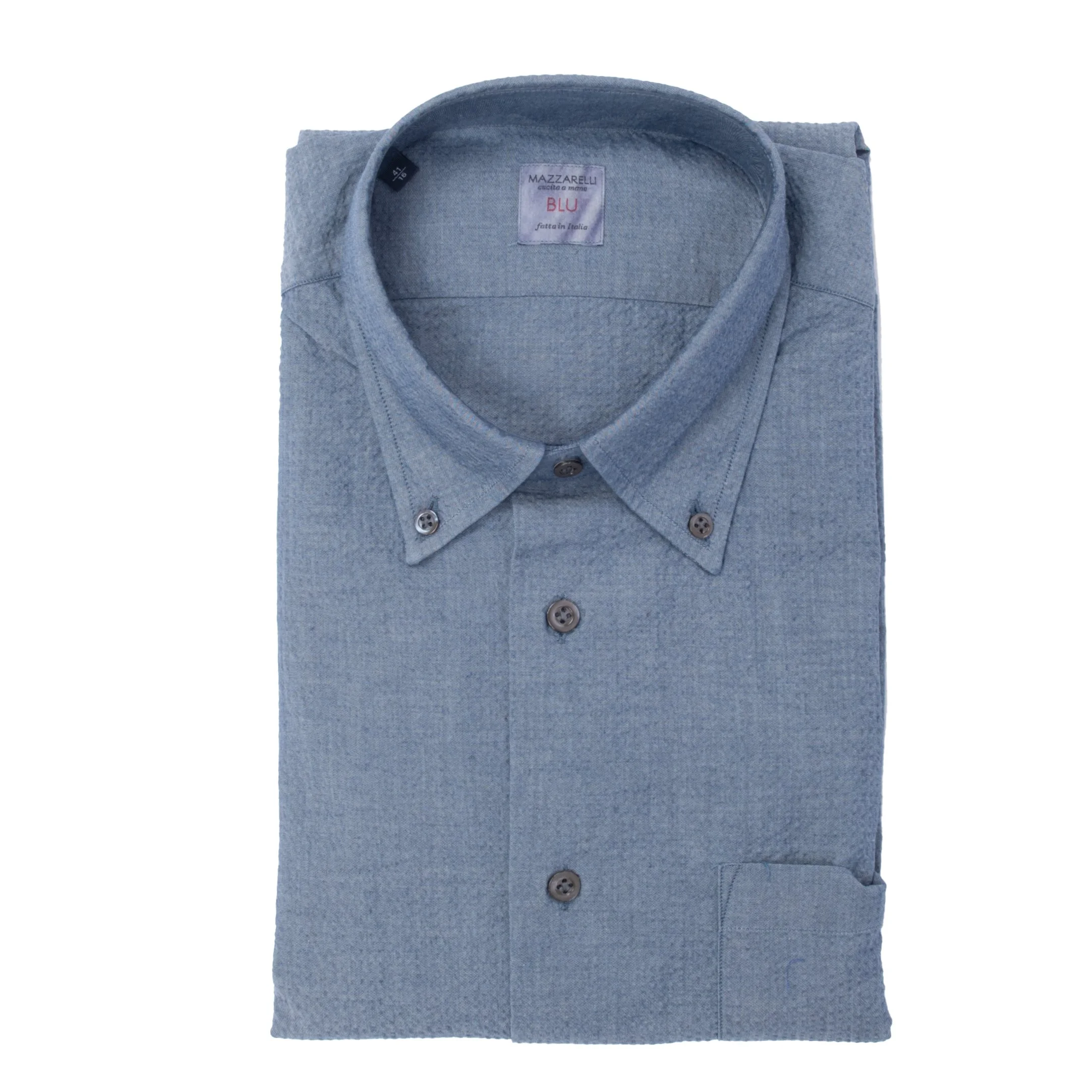 Mazzerelli Crinkle Denim Shirt