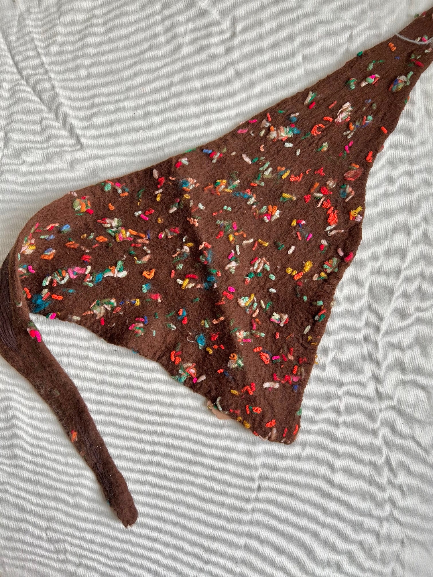 Silk Confetti Kerchief in Cocoa : ready-for-pickup