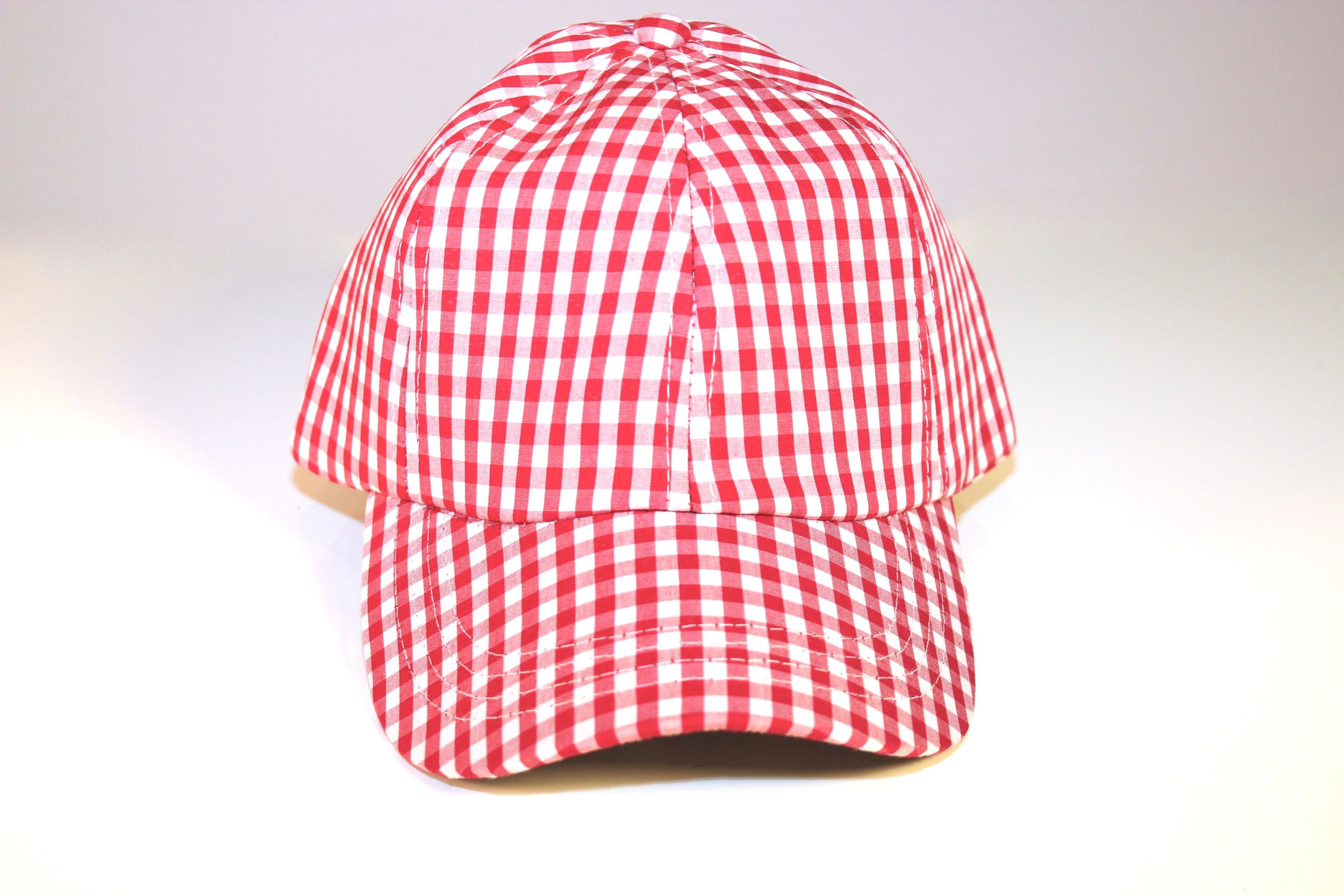 ★EMIS★ GINGHAM CHECK BALL CAPRED m1037_1477944 Red/White Gingham Check Unisex