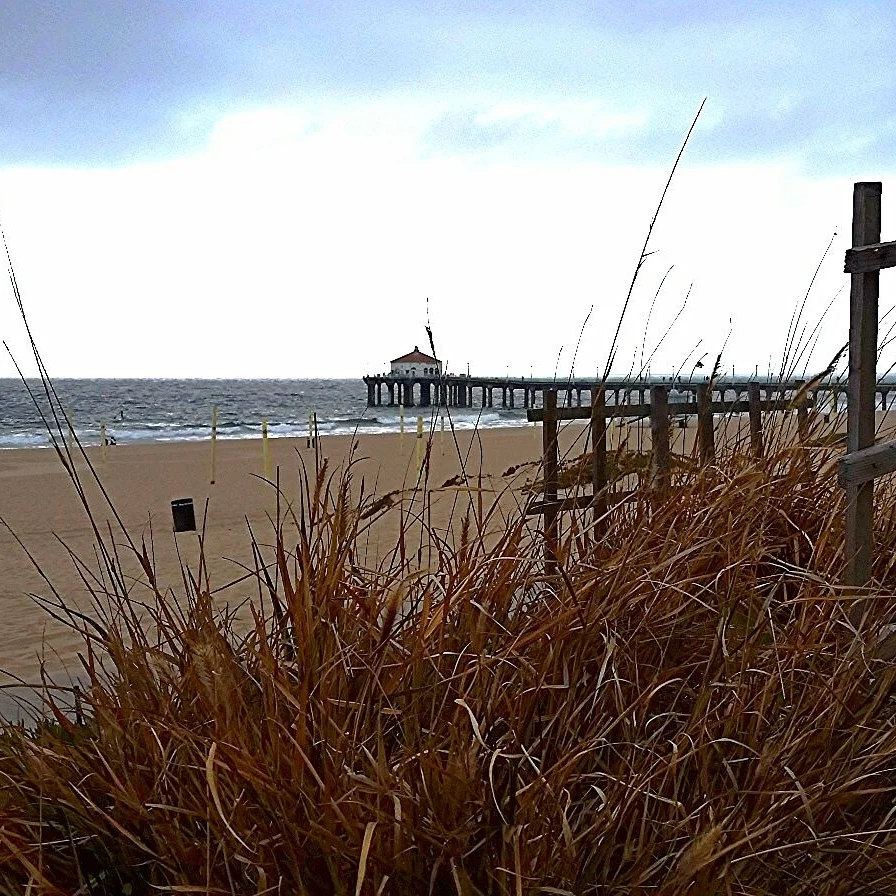 A cloudy day at the beach is still a day at the beach 