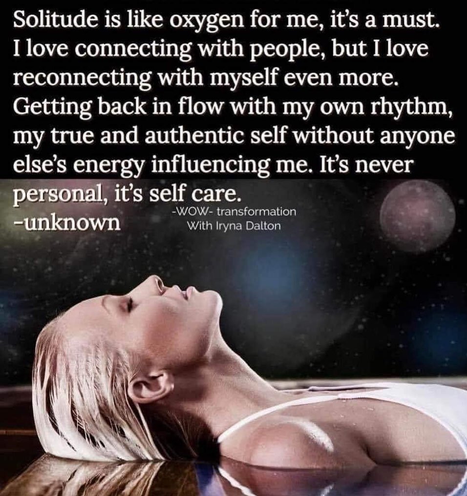 Balance is vitally important to our happiness 🥰 I used to be an extrovert, and then I hit a spiritual wall. I stepped back from it ALL, realizing that I was depending on others for energy instead of connecting with Source. When I spend time in silen