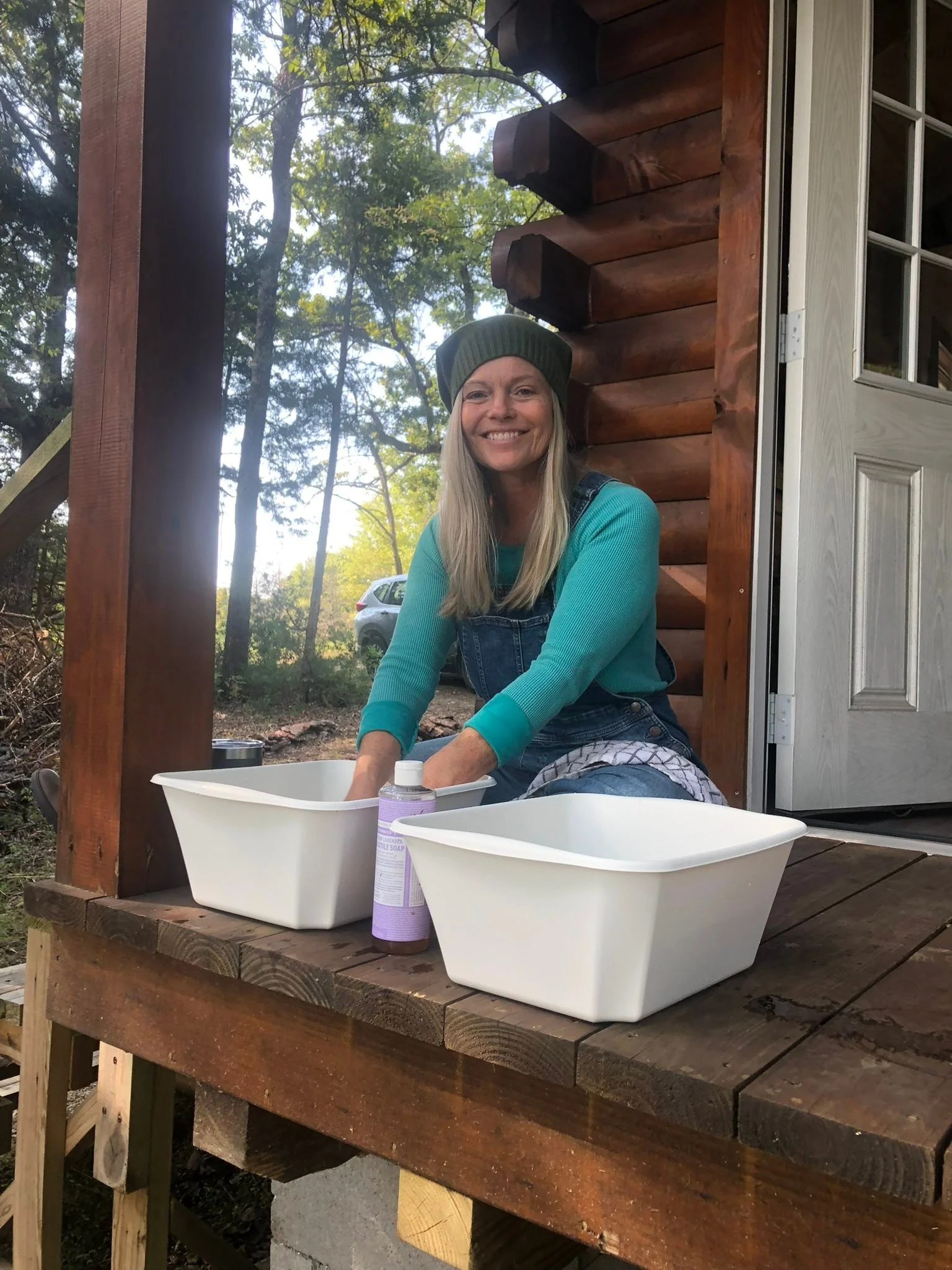 I love being in Nature as much as possible these days and it is so healing ❤️&zwj;🩹 

Sustainable living requires reaching way beyond my comfort zone and finding innovative ways to do tasks without running water or electricity. Heating water for was