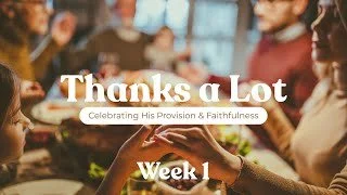 Gratitude for God's Provision