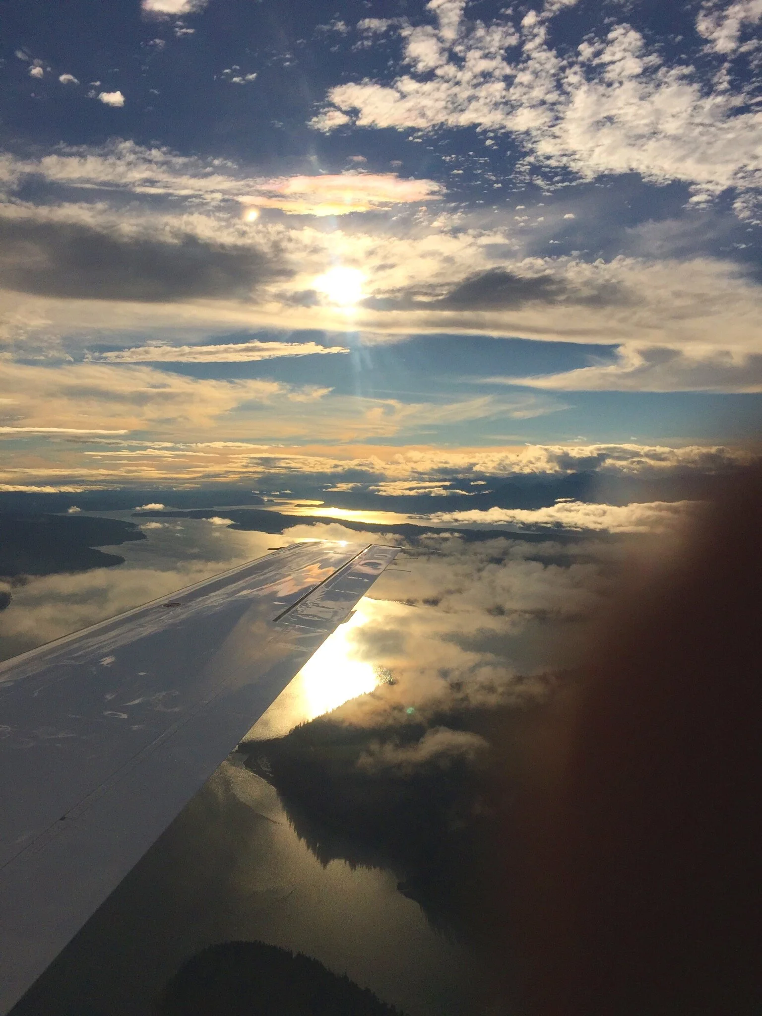 In the sky