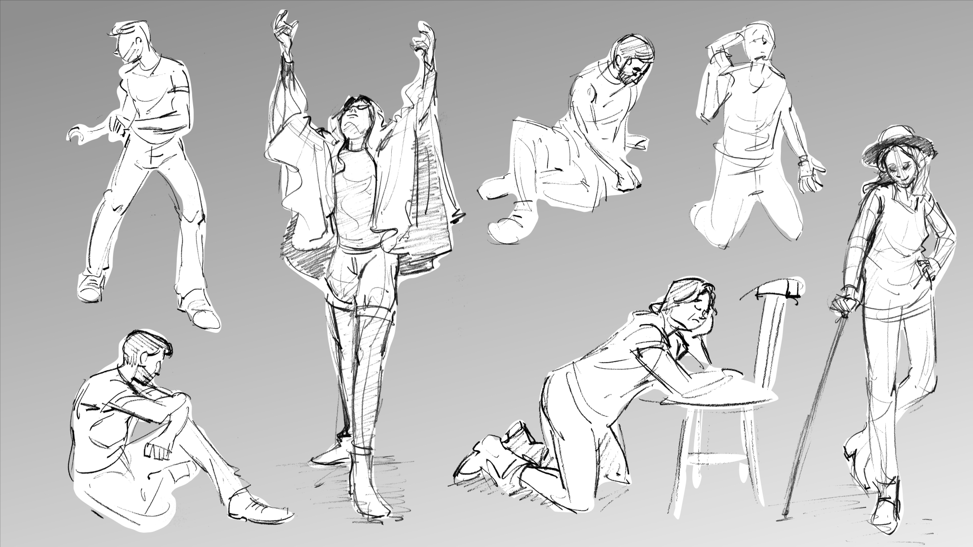 Lifedrawing - 30 sec to 5 min