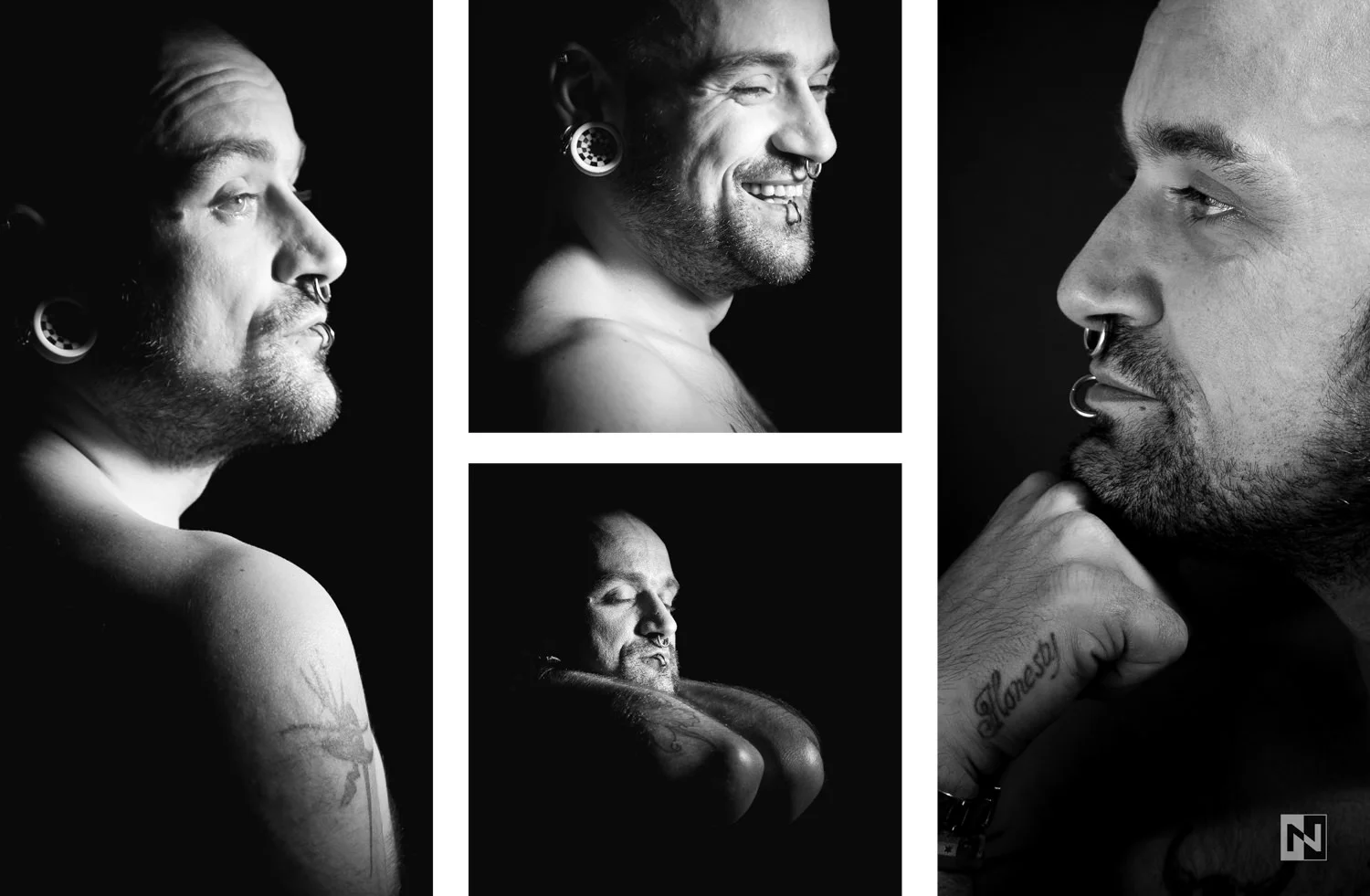 Business-Photo-Serie eines Musikers