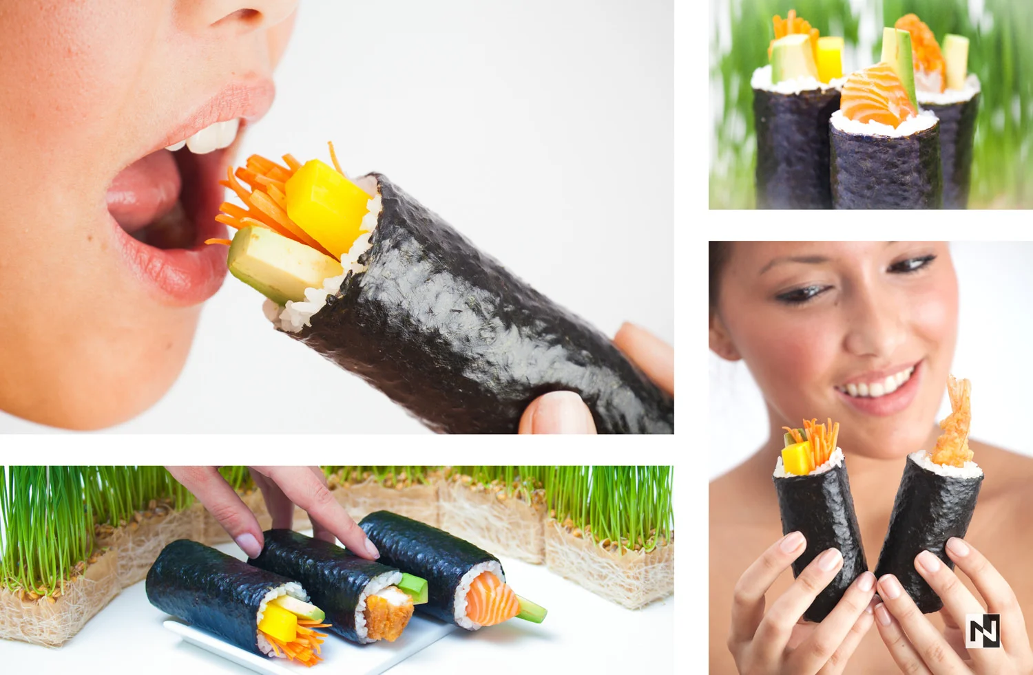 Produktportraits für das Unternehmen Sushi Rolls