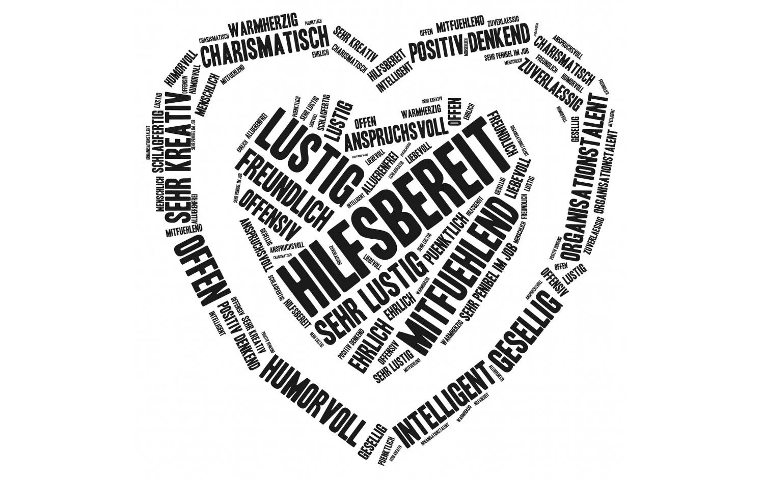 positive Adjektive, die Helen Nicolai beschreiben