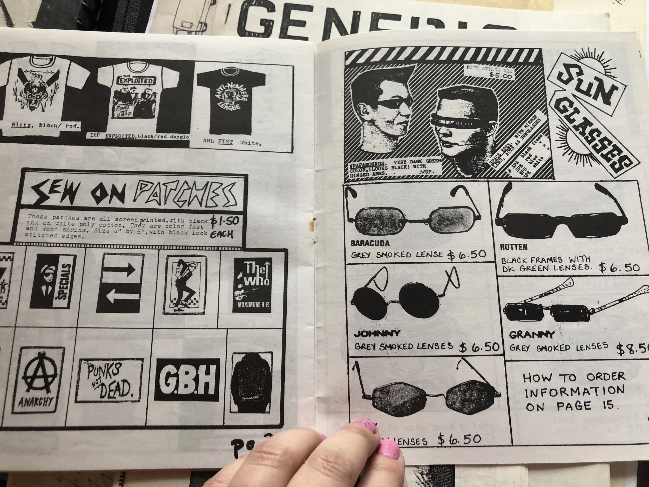 Late 70s catalog from Posers on Melrose Avenue. in Los Angeles. As someone who bought their first pair of new Docs from Posers, I found this totally satisfying! Some punk traditions, like hanging at Headline Records or eating at OKi Dog in Hollywood, never change.