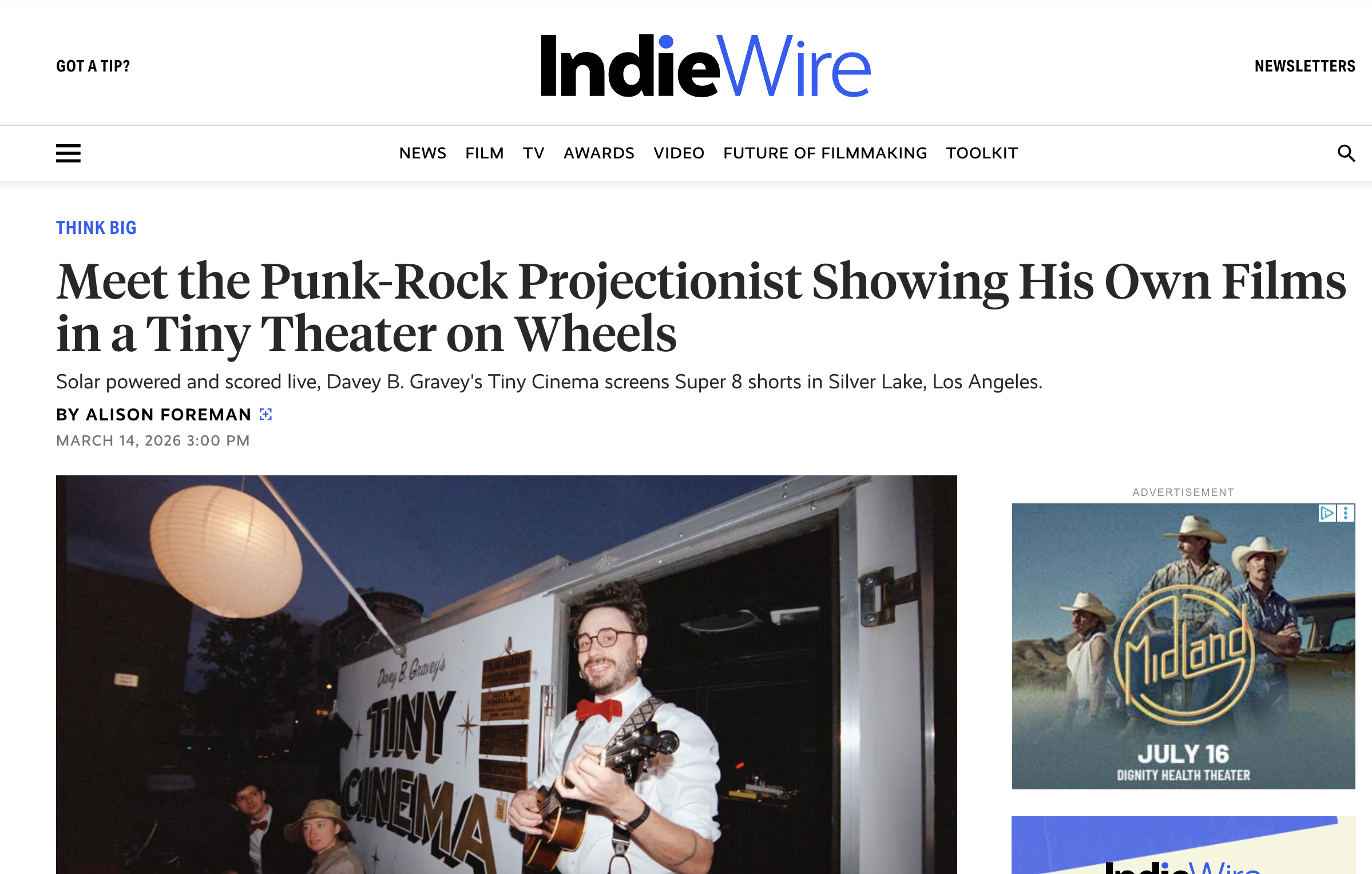 IndieWire: Interview