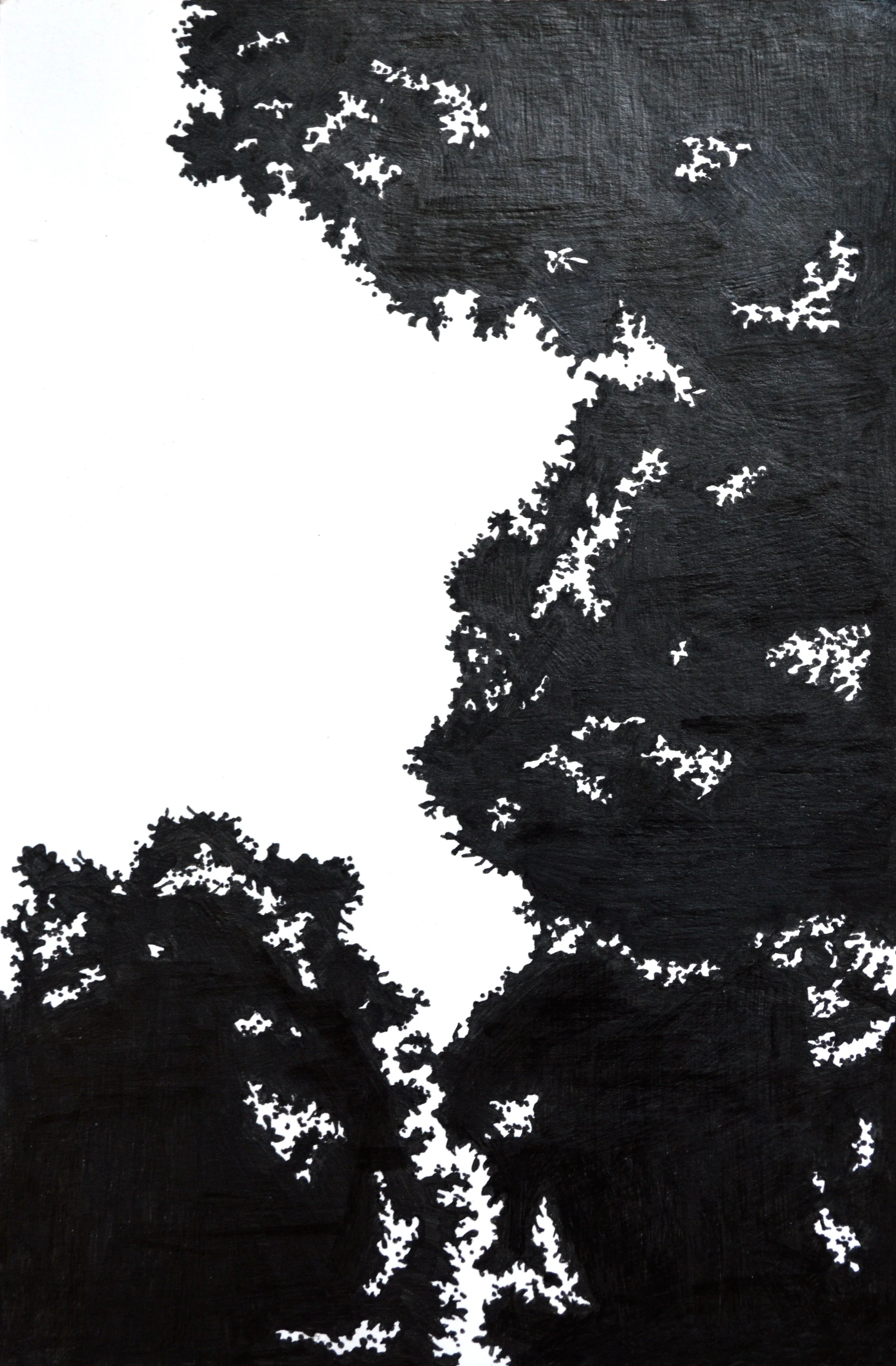 From Below, Pt. 3 , Ink Pen on Paper, 6 x 9”, 2018