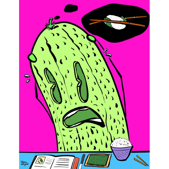 pickle-is-frightened-after-rice-ball-recipe-is-too-complex-to-create-image-funny-cute-smart-nyc-digital-art-print-real-weird-art-by-joey-allgood.png