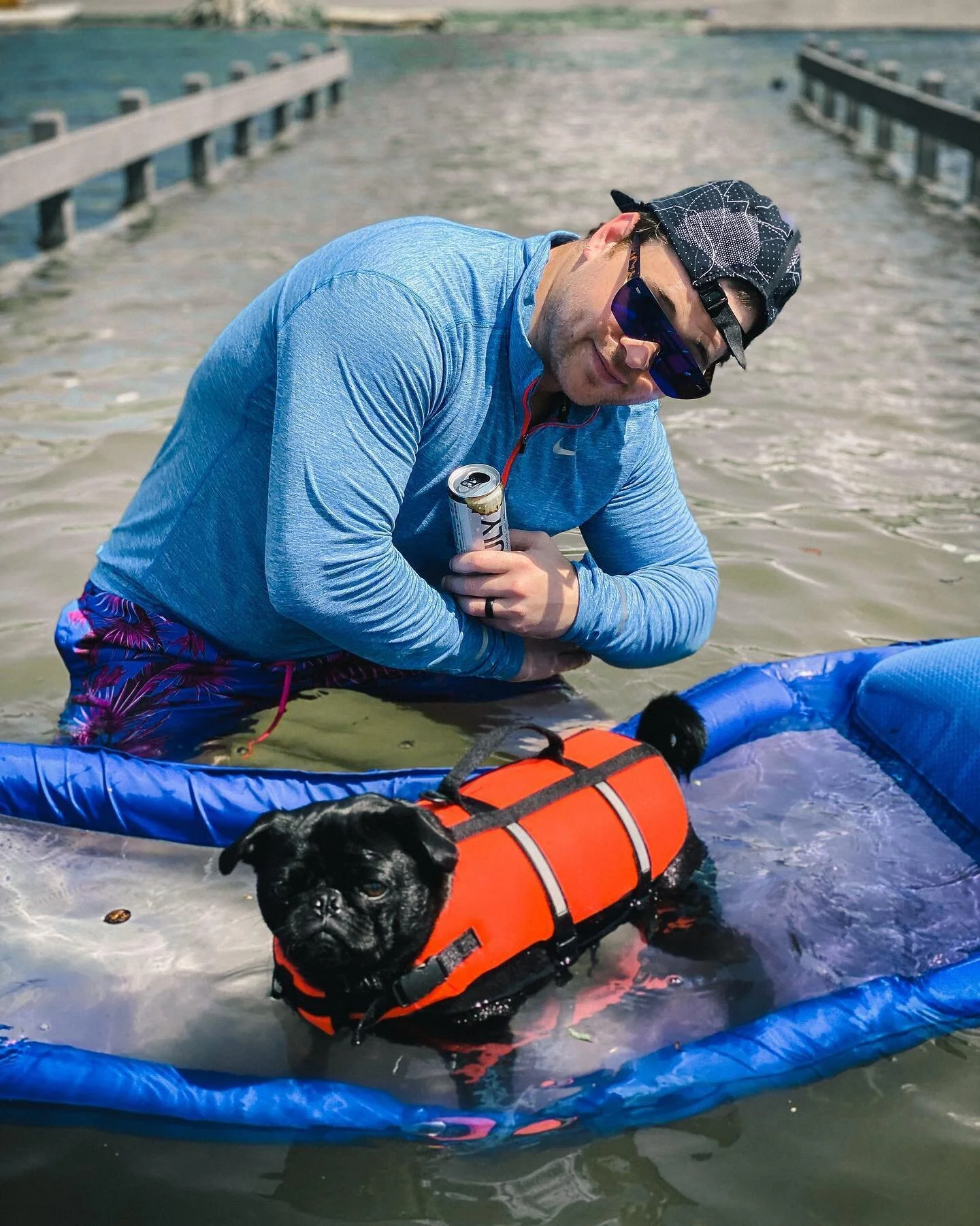 V proud that Brandon is finally becoming a lake dog 🐶