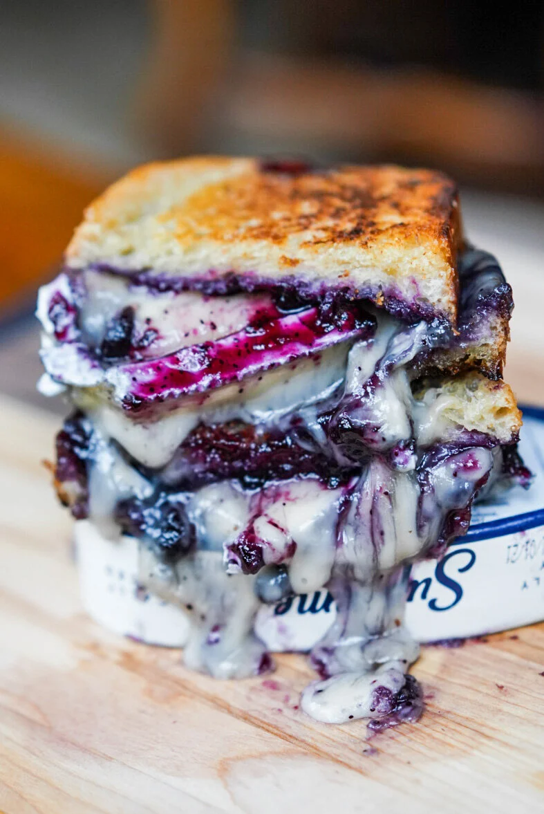 Blueberry & Brie Grilled Cheese Recipe — DCFOODPORN