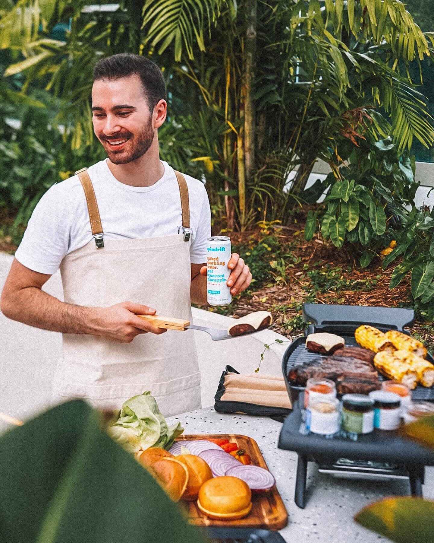 G&bull;I&bull;V&bull;E&bull;A&bull;W&bull;A&bull;Y 🍔😋 // @spindriftspiked and I are setting one of you up for the ULTIMATE SUMMER BBQ to celebrate the launch of Spindrift Spiked, the perfect summer drink! It&rsquo;s my go-to hard seltzer because it