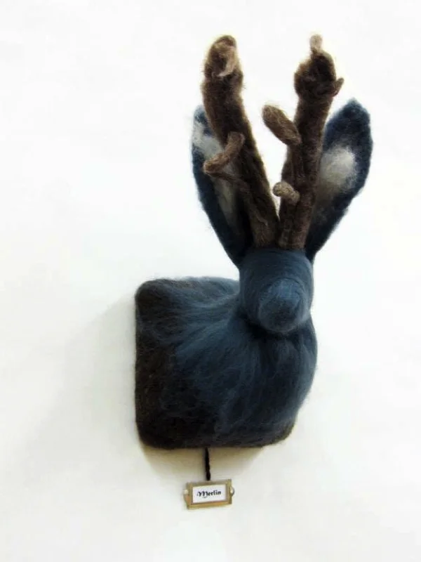 Merlin the Felted Jackalope