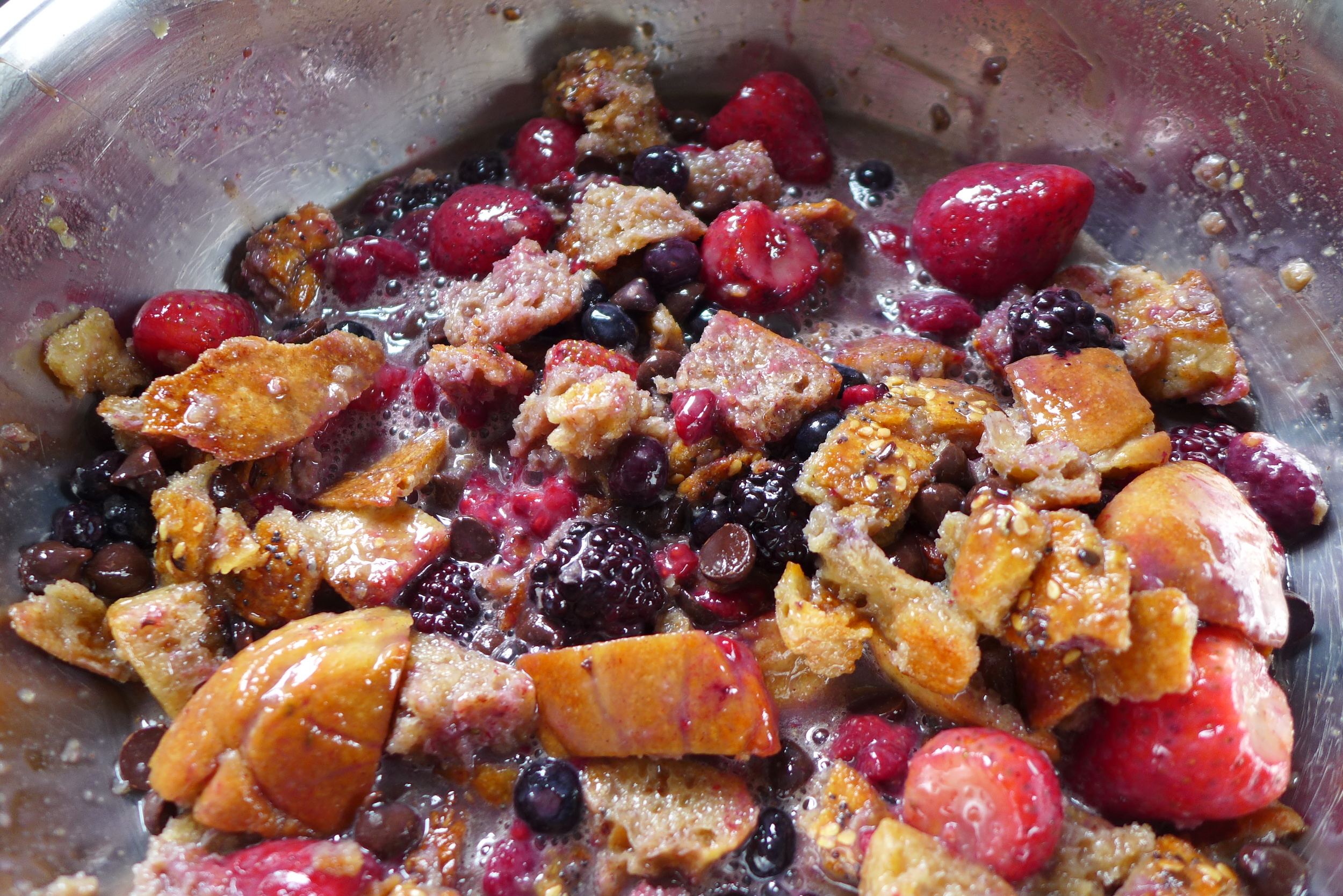 That delicious mess before it turns into muffins. 