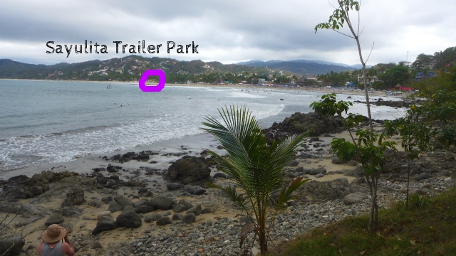 View from the south end of the main beach
