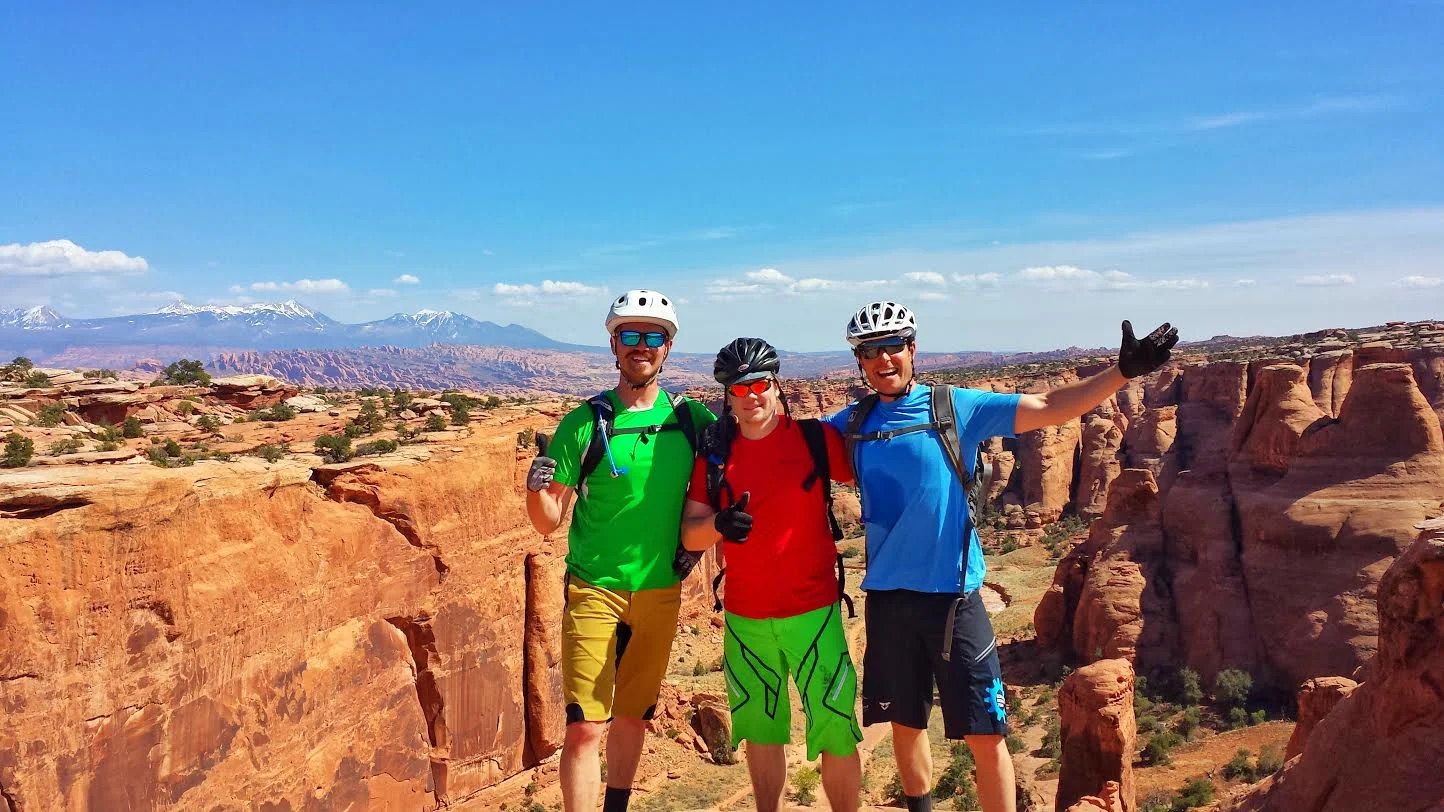 Dane, Brian and Matt getting rad in Moab before REVO opens!