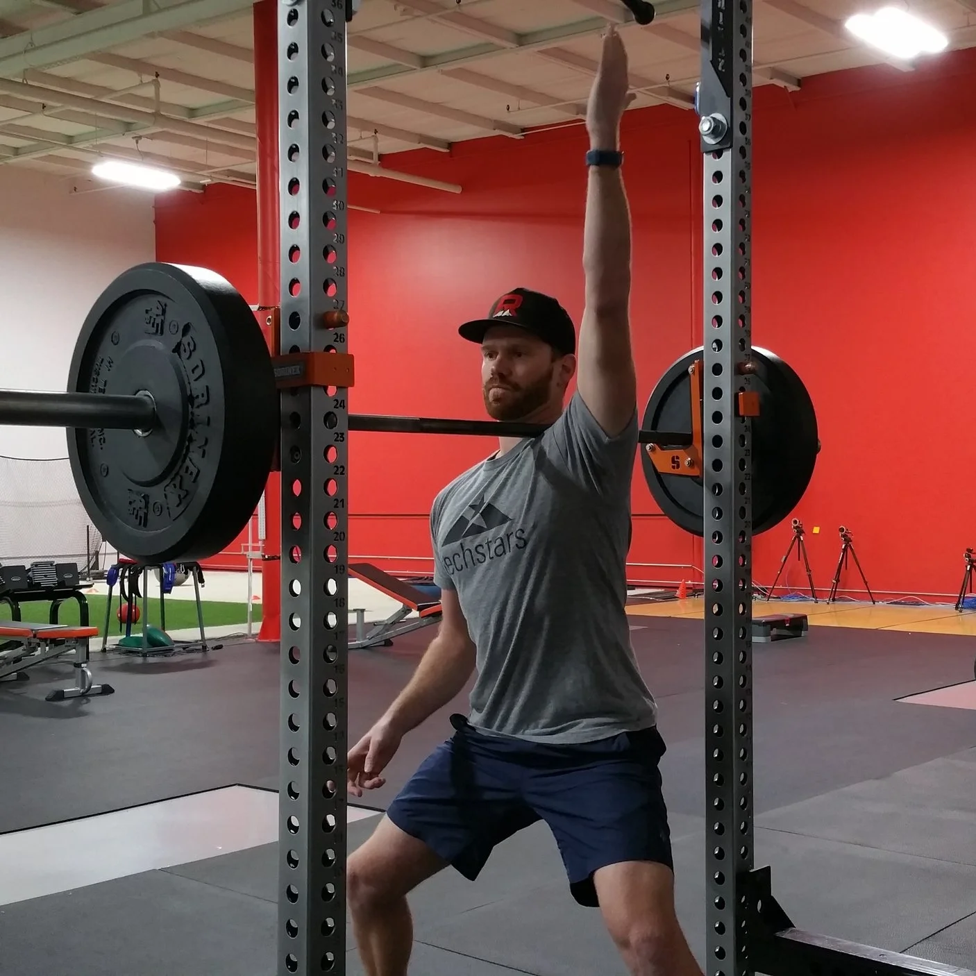 Press your trunk upward into the bar and add range of motion with the shoulder. Ouch. :) 