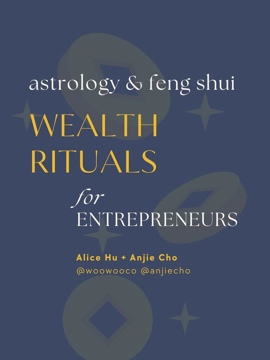 LAST CHANCE to watch the replay!
astrology and feng shui: wealth rituals for entrepreneurs

The free workshop replay is a preview of the wealth rituals for entrepreneurs mini course starting on October 1 🌟

Alice Hu and Anjie are combining Feng shui
