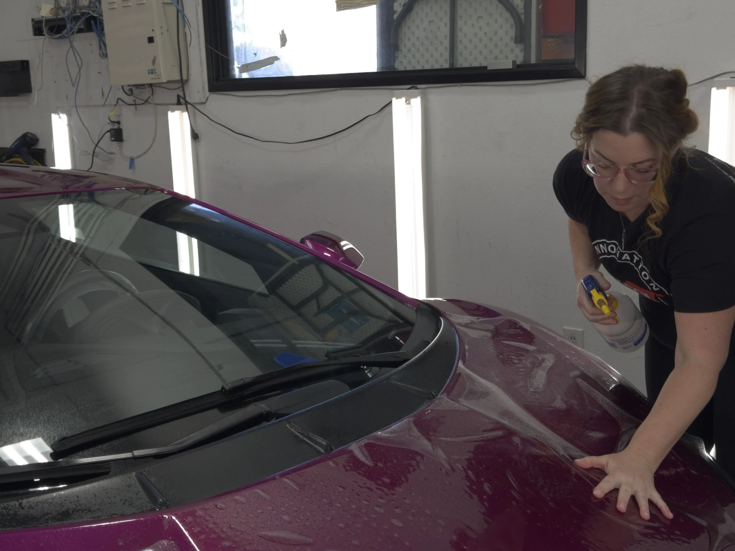 Intallation of Clear Paint Protection Film (PPF) on a Lamborghini Revuelto