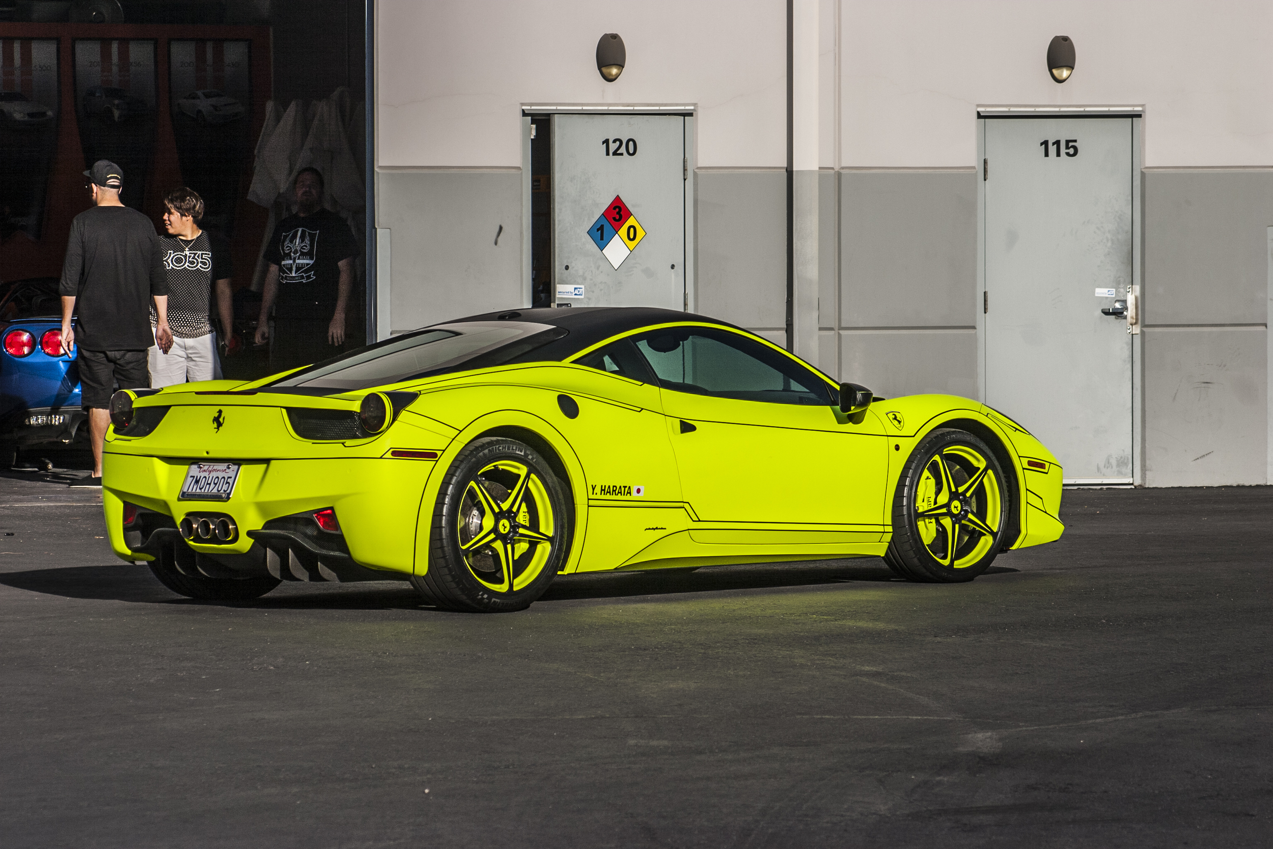 Ferrari 458 Italia - Matte Hi-Liter Yellow — Incognito Wraps