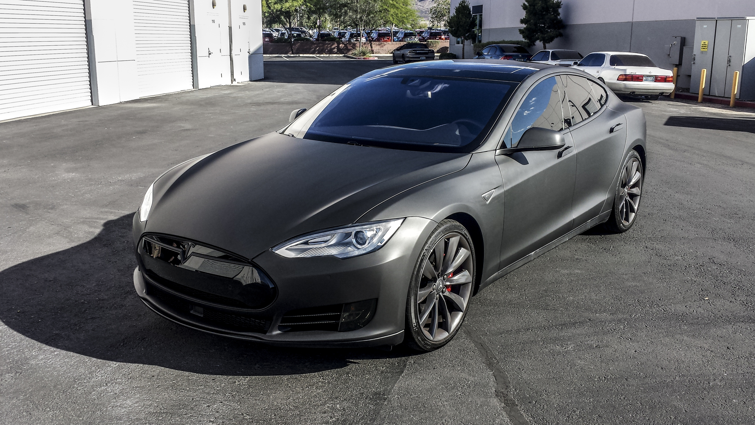 Tesla Model S - Matte Black Wrap