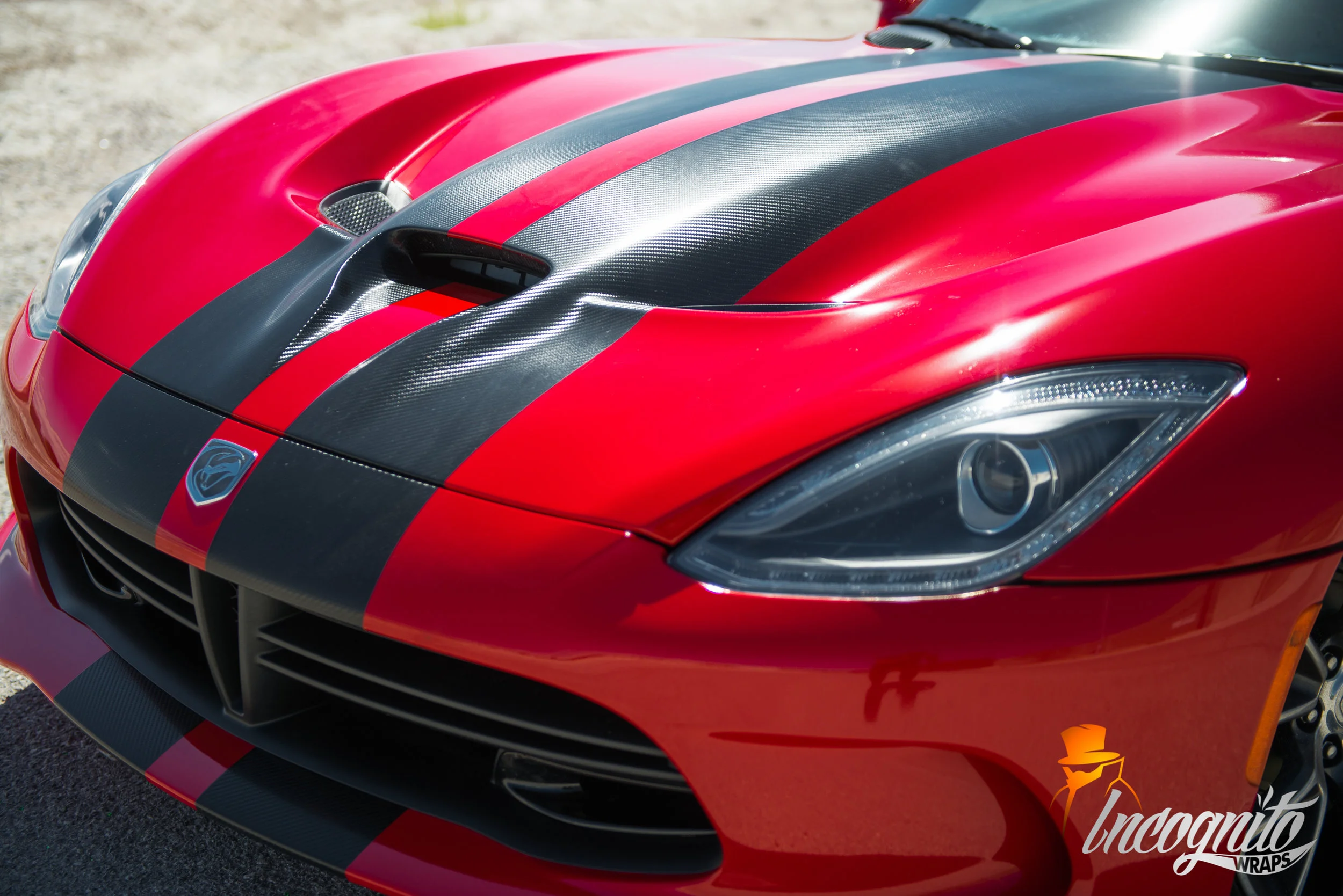 Dodge Viper Gts Carmine Red Incognito Wraps