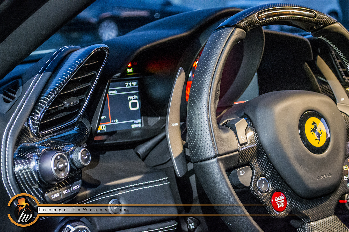 Ferrari 488 Gtb Carbon Interior Incognito Wraps