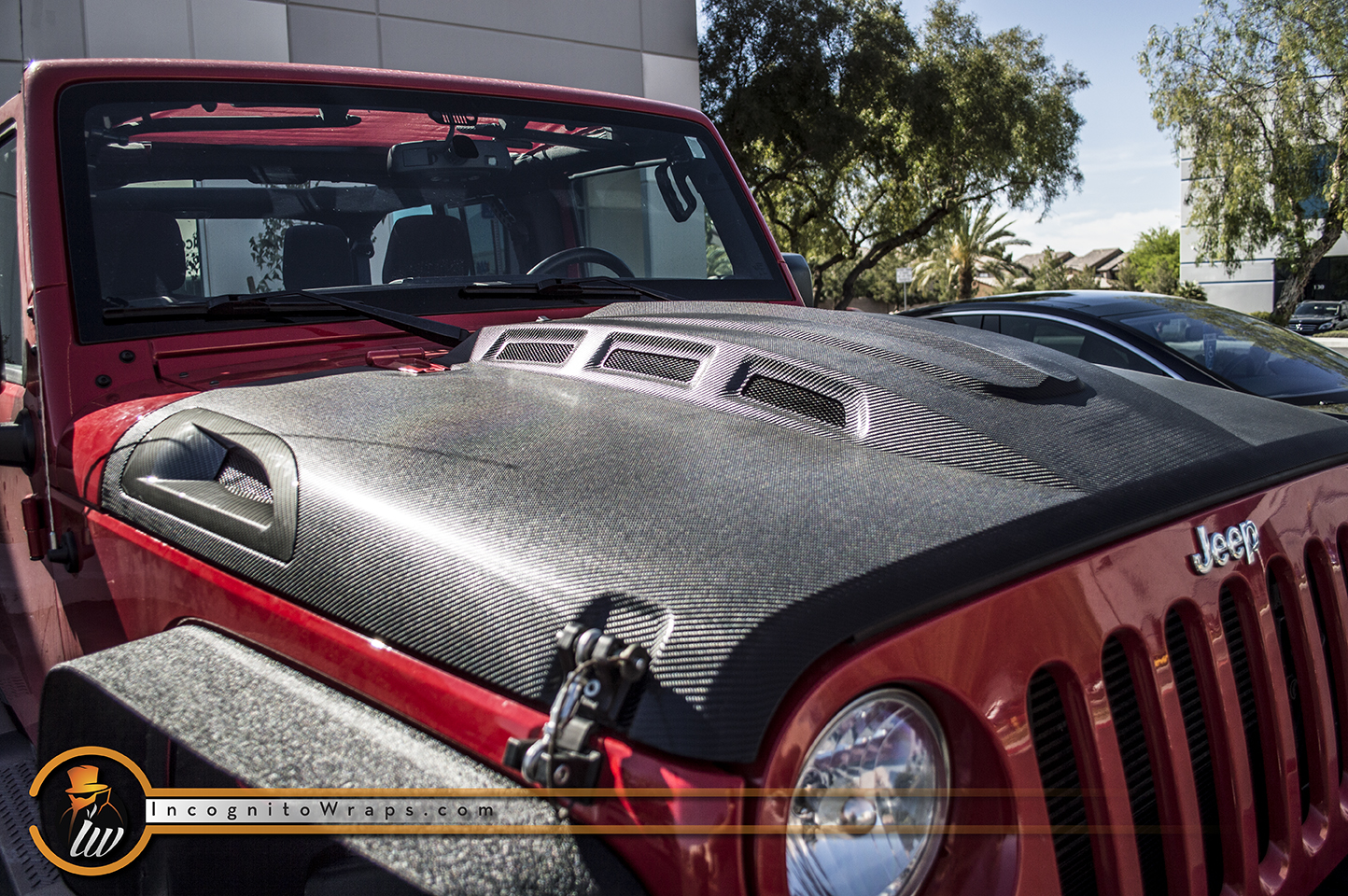 Jeep Wrangler - Carbon Fiber Hood — Incognito Wraps