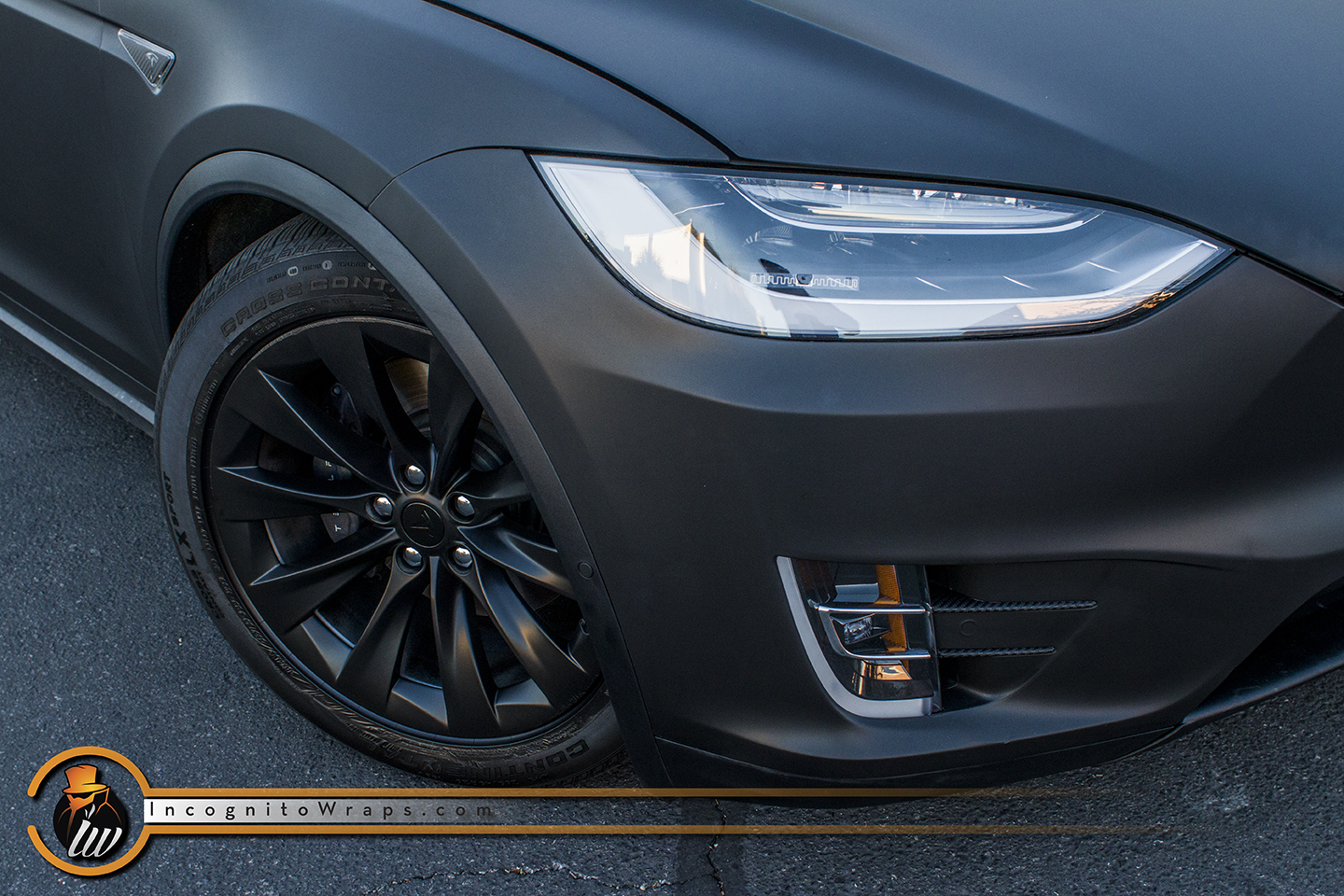 hoog Gooi Onderdrukken Tesla Model X - Matte Black with Carbon Fiber Chrome Delete — Incognito  Wraps